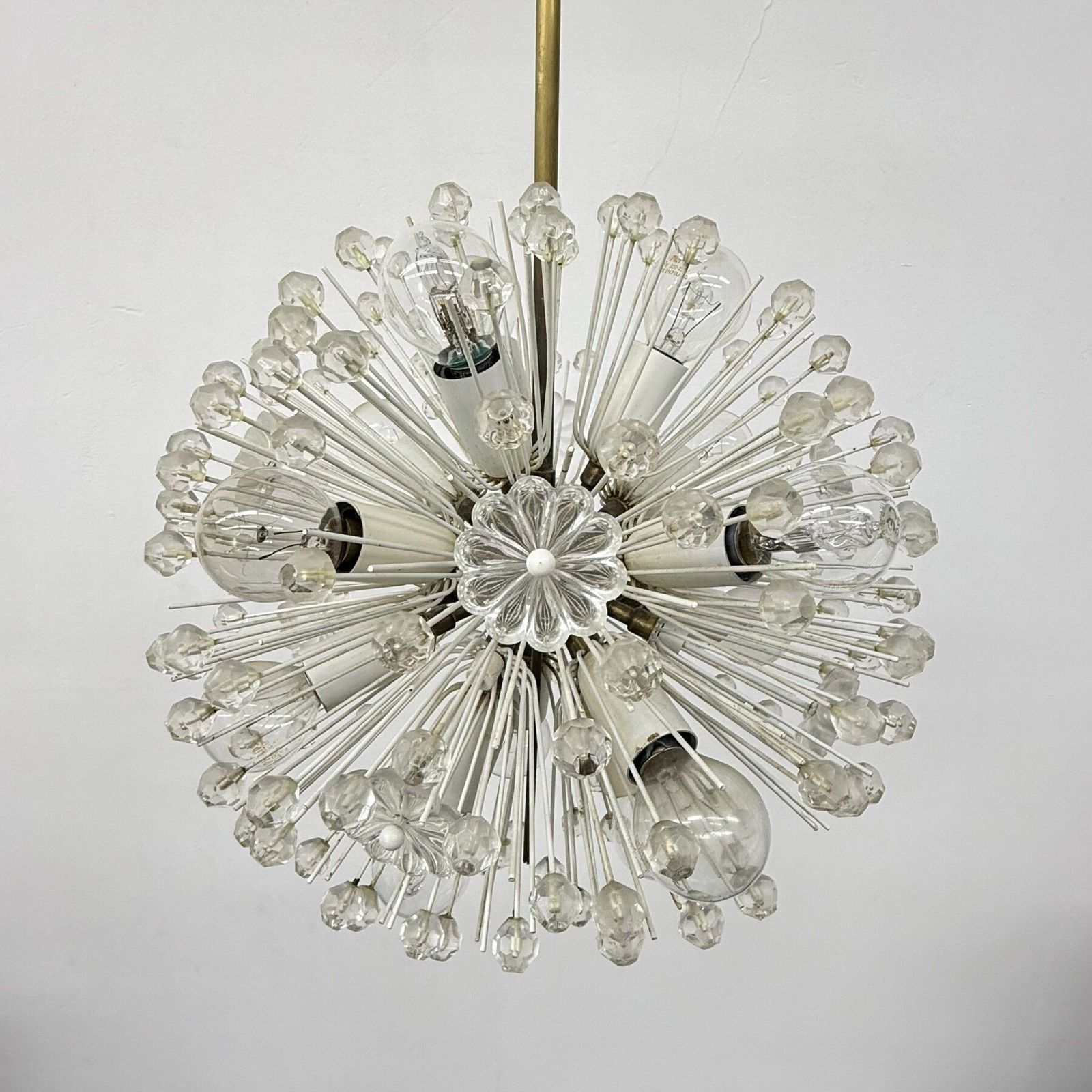 Snowball Hanglamp Van Emil Stejnar Voor Rupert Nikoll, Ca. Jaren 1950