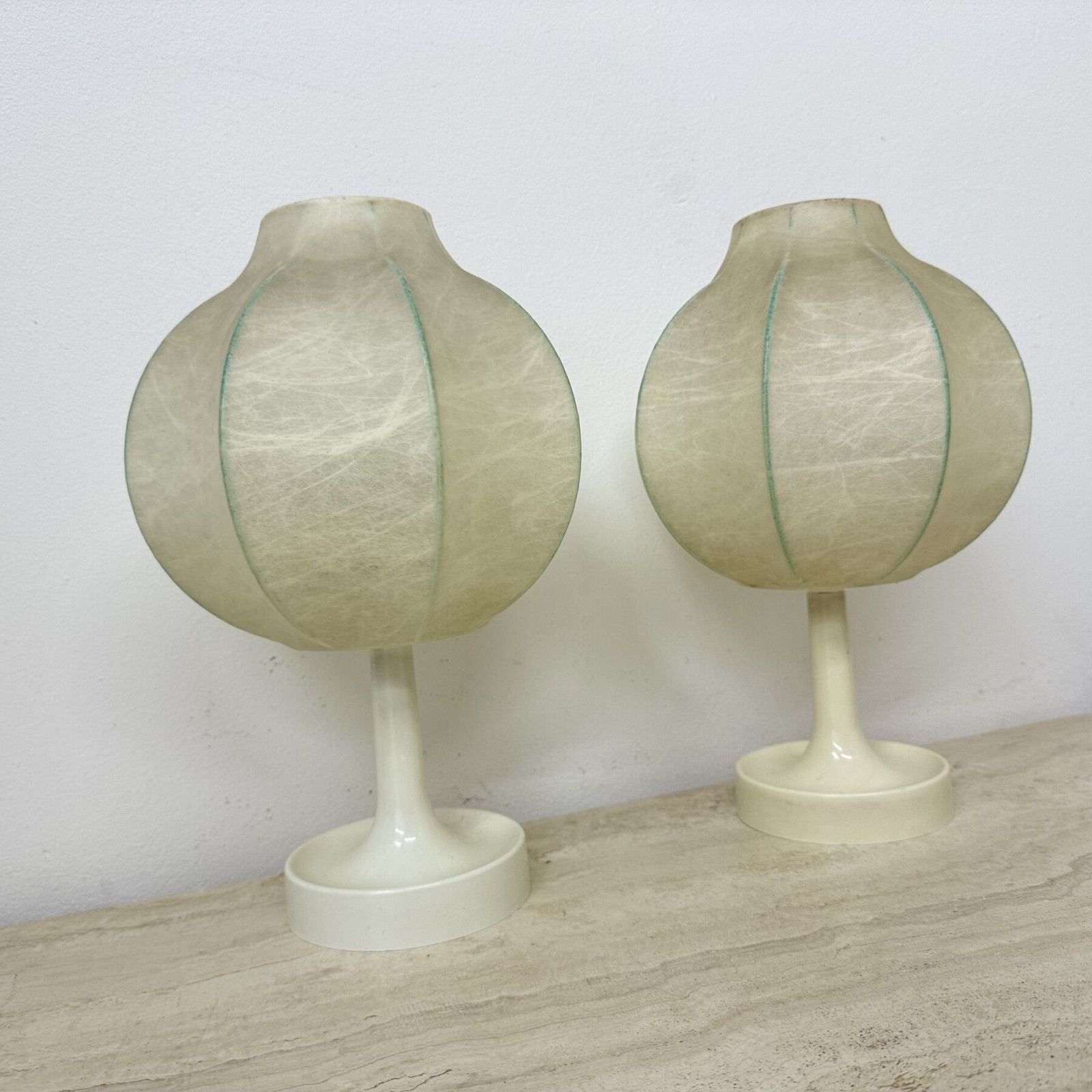 photo furniture Pair Of Cocoon Table Lamp By Alfred Wauer For Goldkant, 1960’s