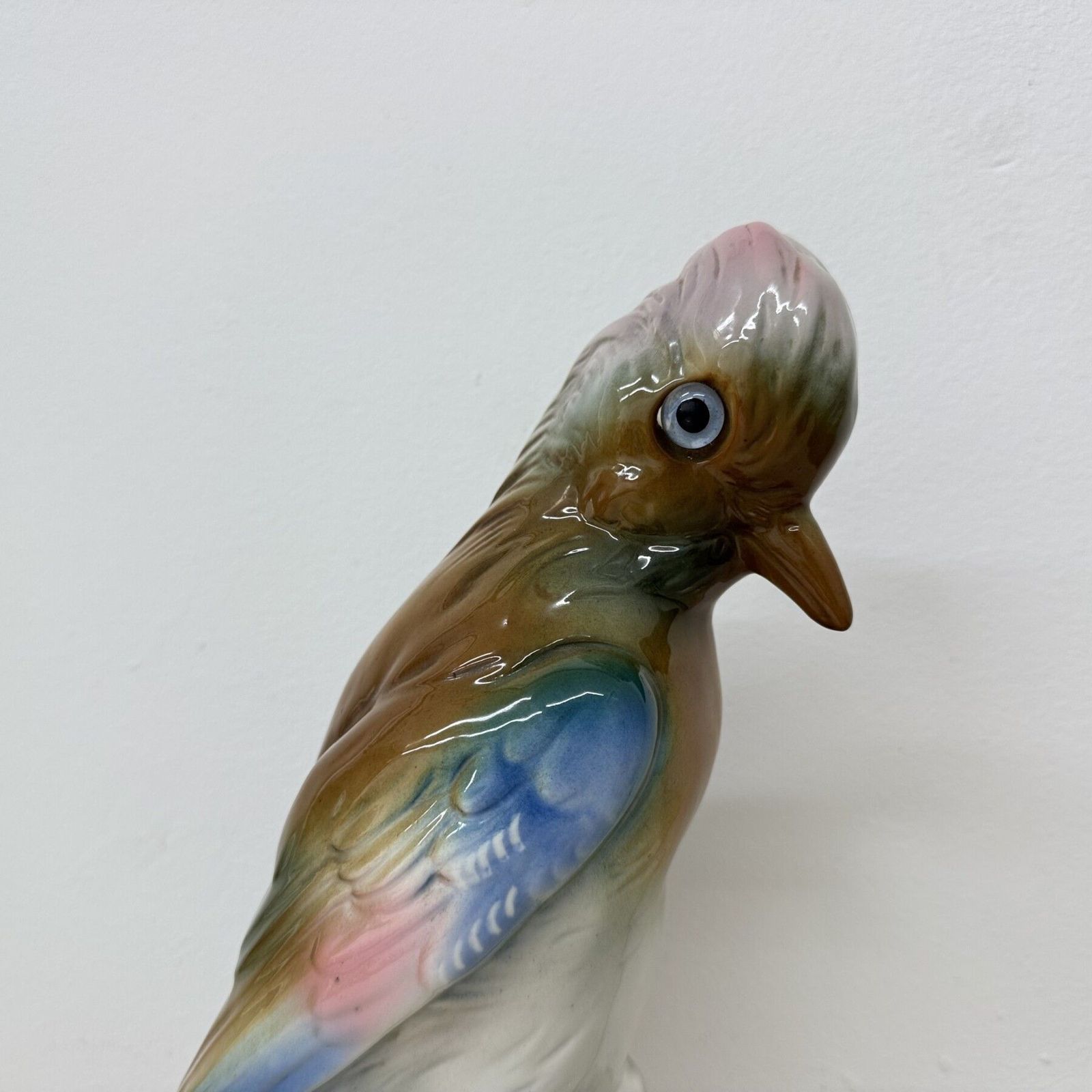 Art Vintage Porcelain Parfume Lamp Bird , 1950s photo
