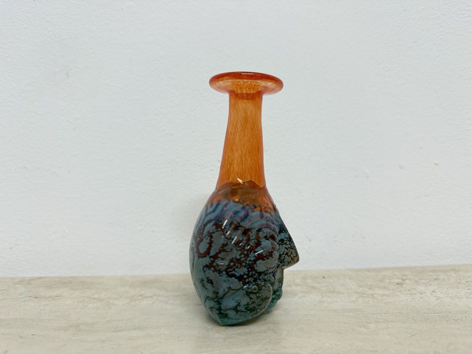 Rare Kjell Engman For Kosta Boda Sweden Vase Rio Face Glass Miniature Vase photo 348.0