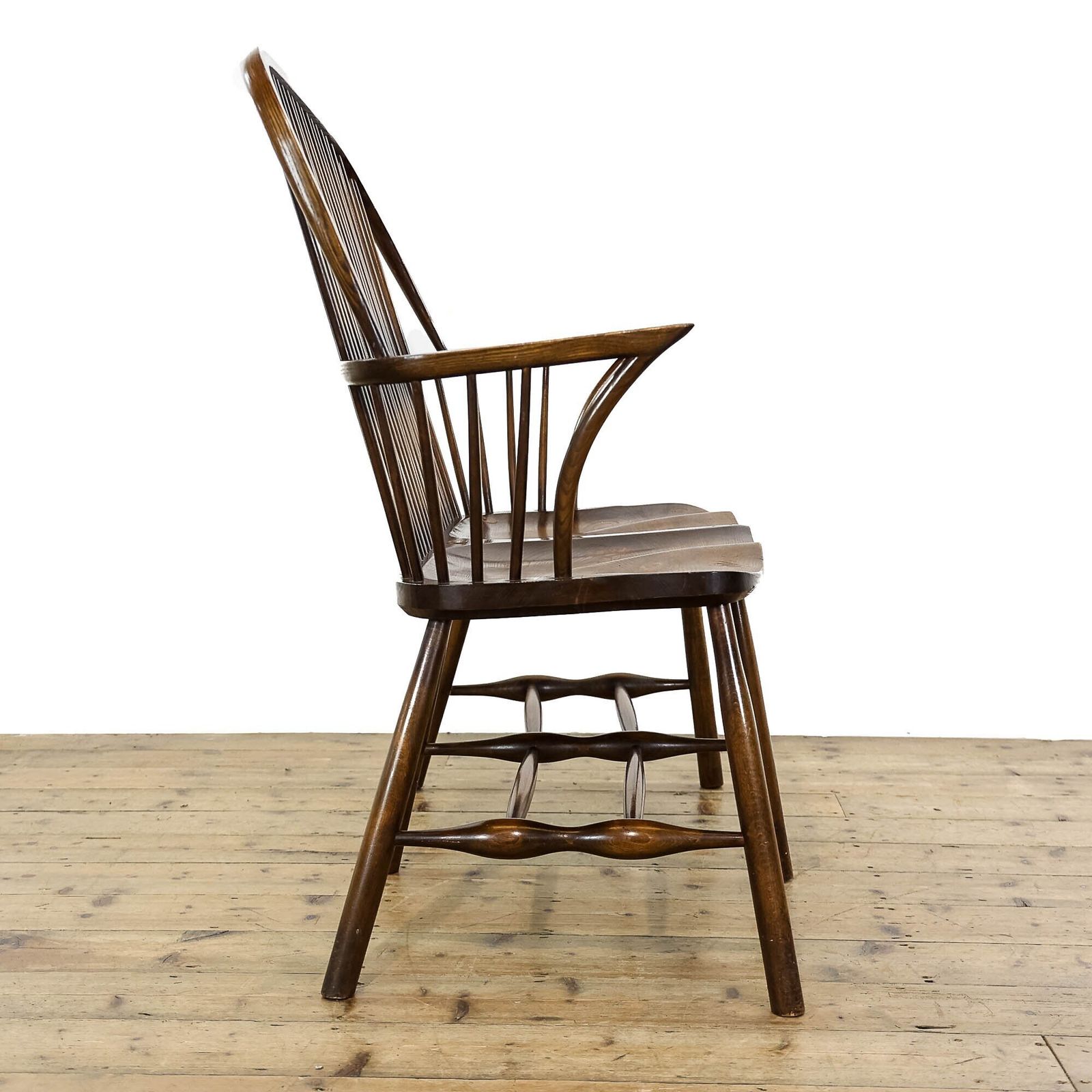 Antique Style Windsor Bench By Stewart Linford photo for sale