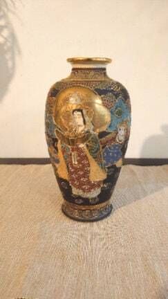 Japanese Satsuma Vase   Probably 1910s Or Early 1920s   Excellent Condition! photo furniture