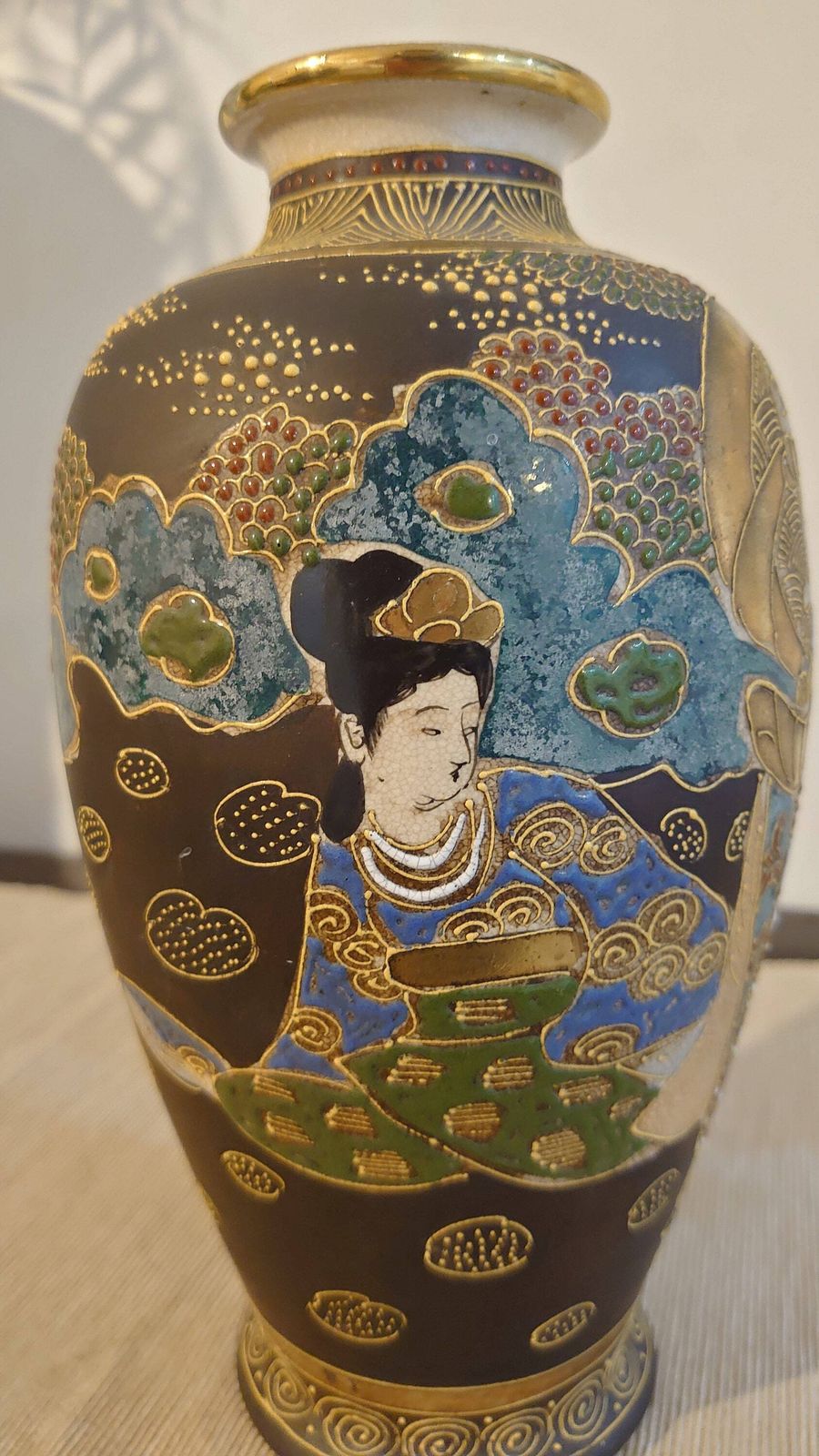 Japanese Satsuma Vase   Probably 1910s Or Early 1920s   Excellent Condition! photo vinterior