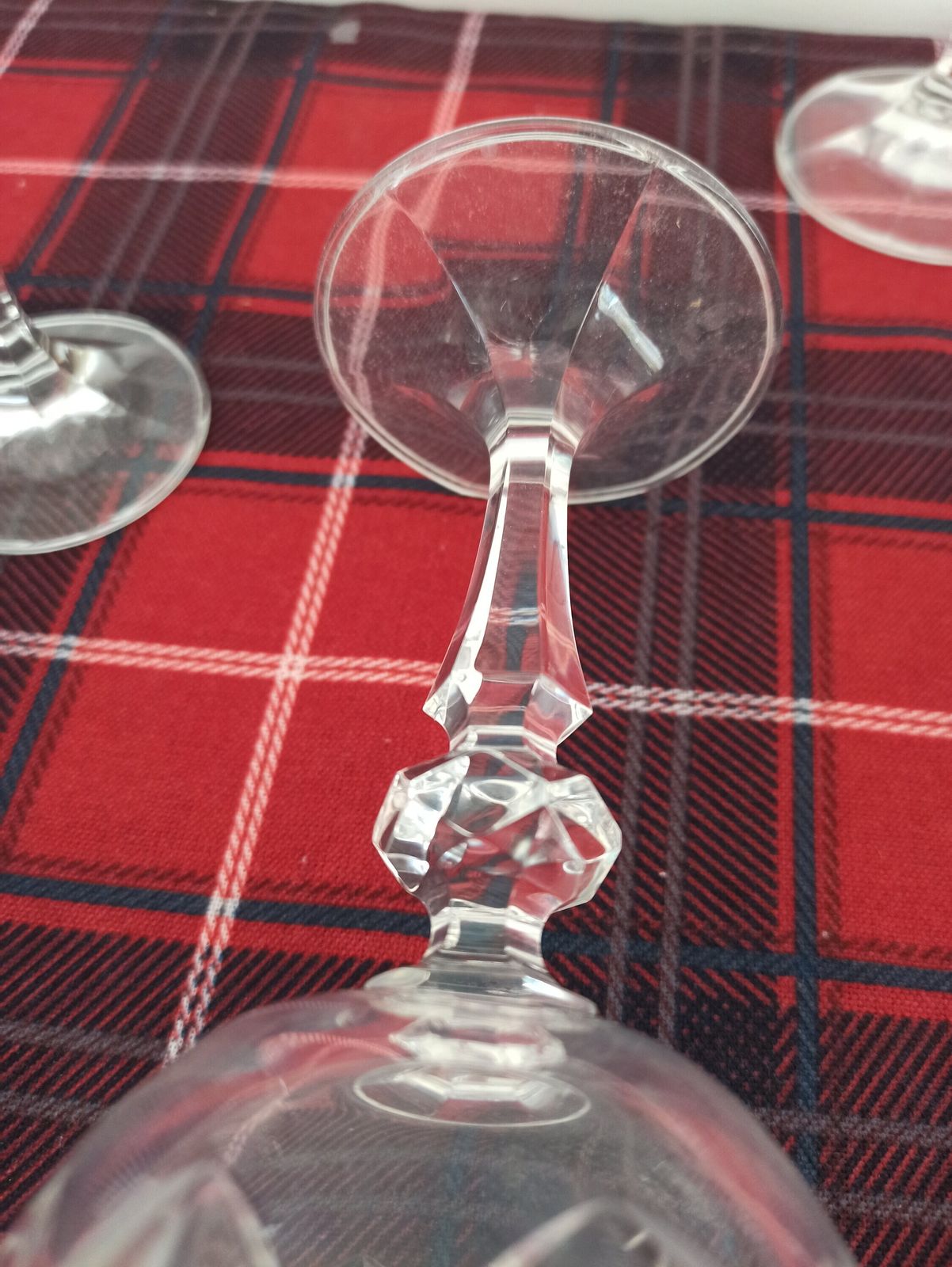 Set Of Lead Crystal Glasses. 4 Wine Glasses And 4 Sherry / Liqueur Glasses. Excellent Condition. photo vintage