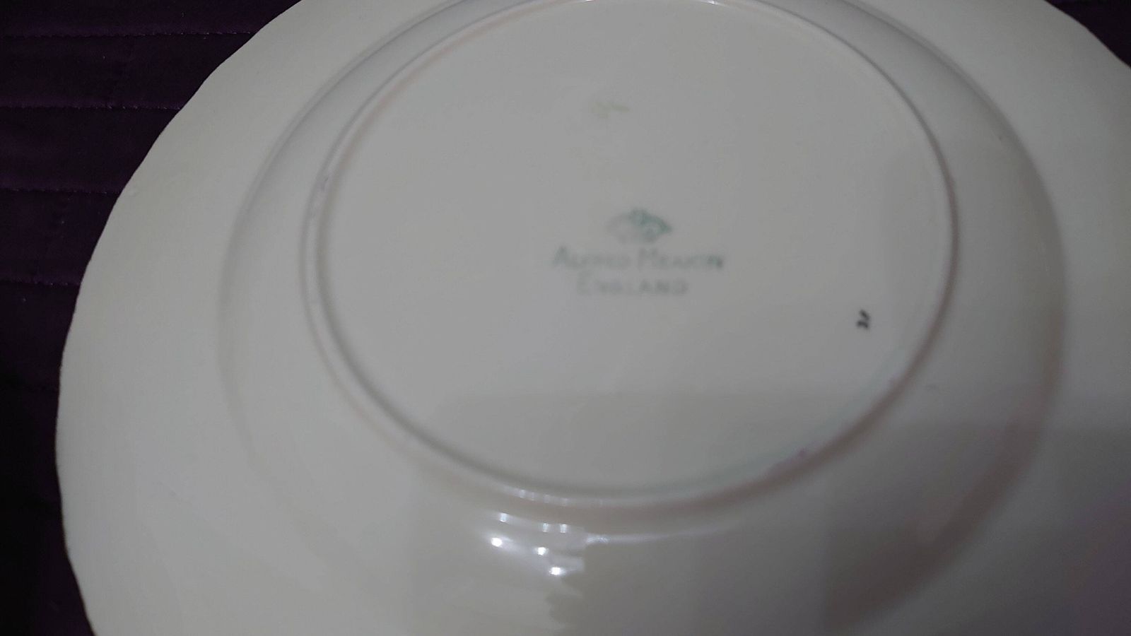 photo for sale Alfred Meakin Tea And Side Plate Set   16 Pieces   Offwhite And Painted Cornflowers   Good Condition