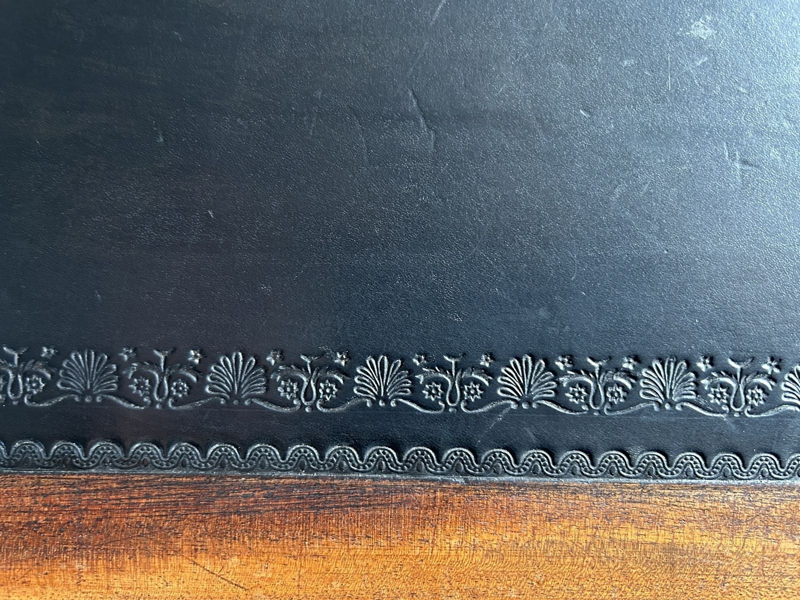 photo for sale Large Victorian Mahogany Leather Top Writing Desk
