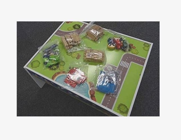 Toytopia 75 Piece Wooden Train Table. Suitable For Children 36 Months. photo for sale