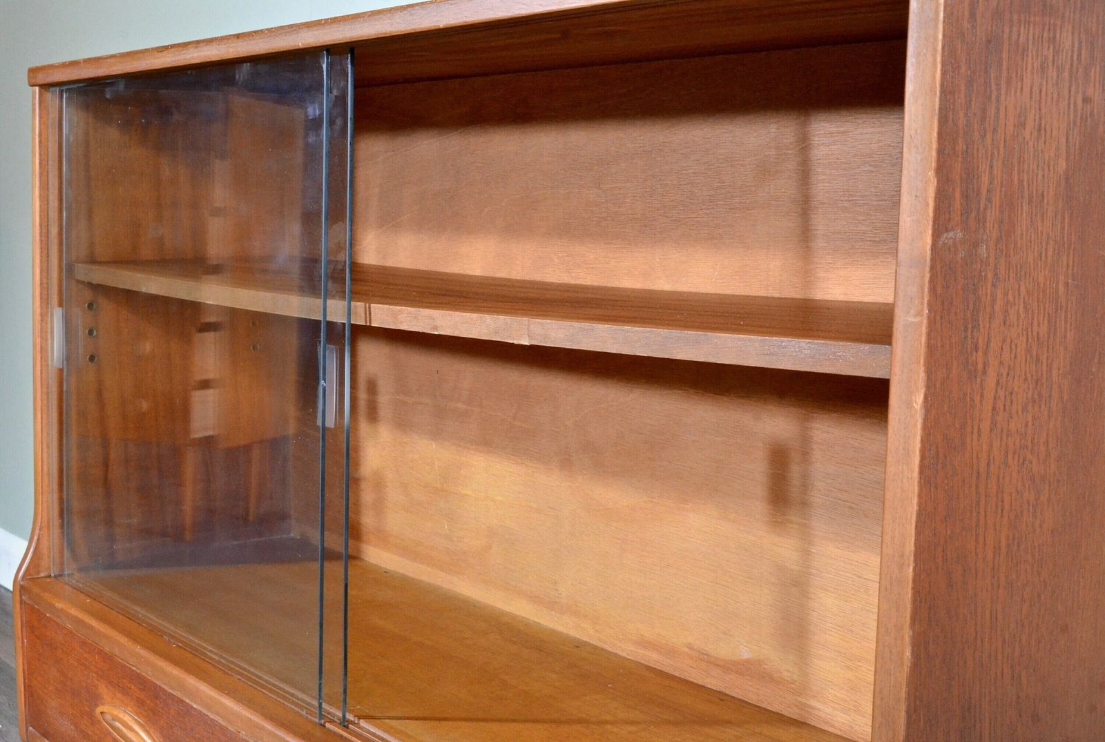 Jentique Midcentury Teak Bookcase / Display Cabinet. Vintage Modern / Danish / Retro photo Furniture
