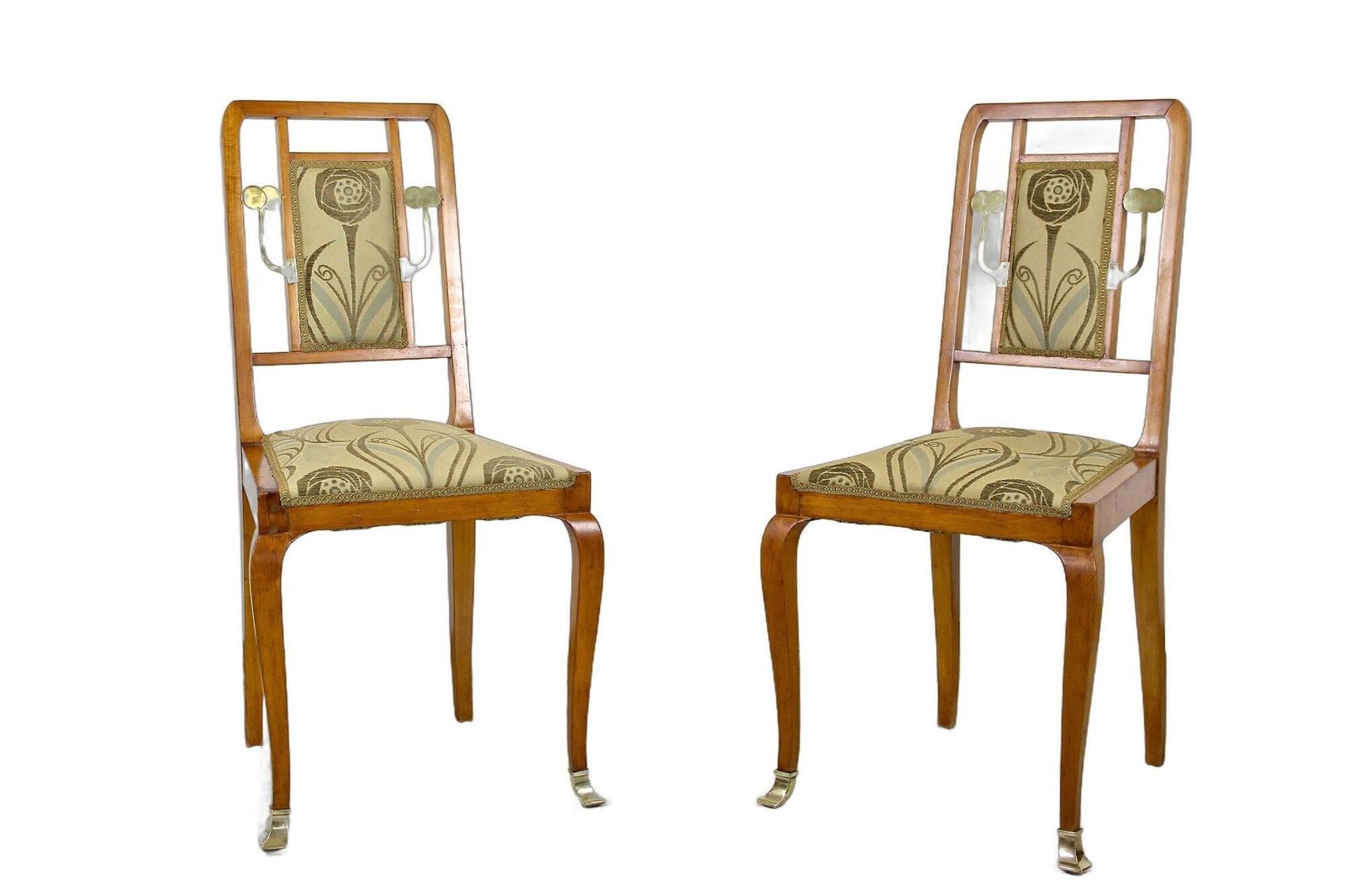 20th Century Art Nouveau Salon Suite With Brass Elements, Austria Ca. 1910 photo for sale