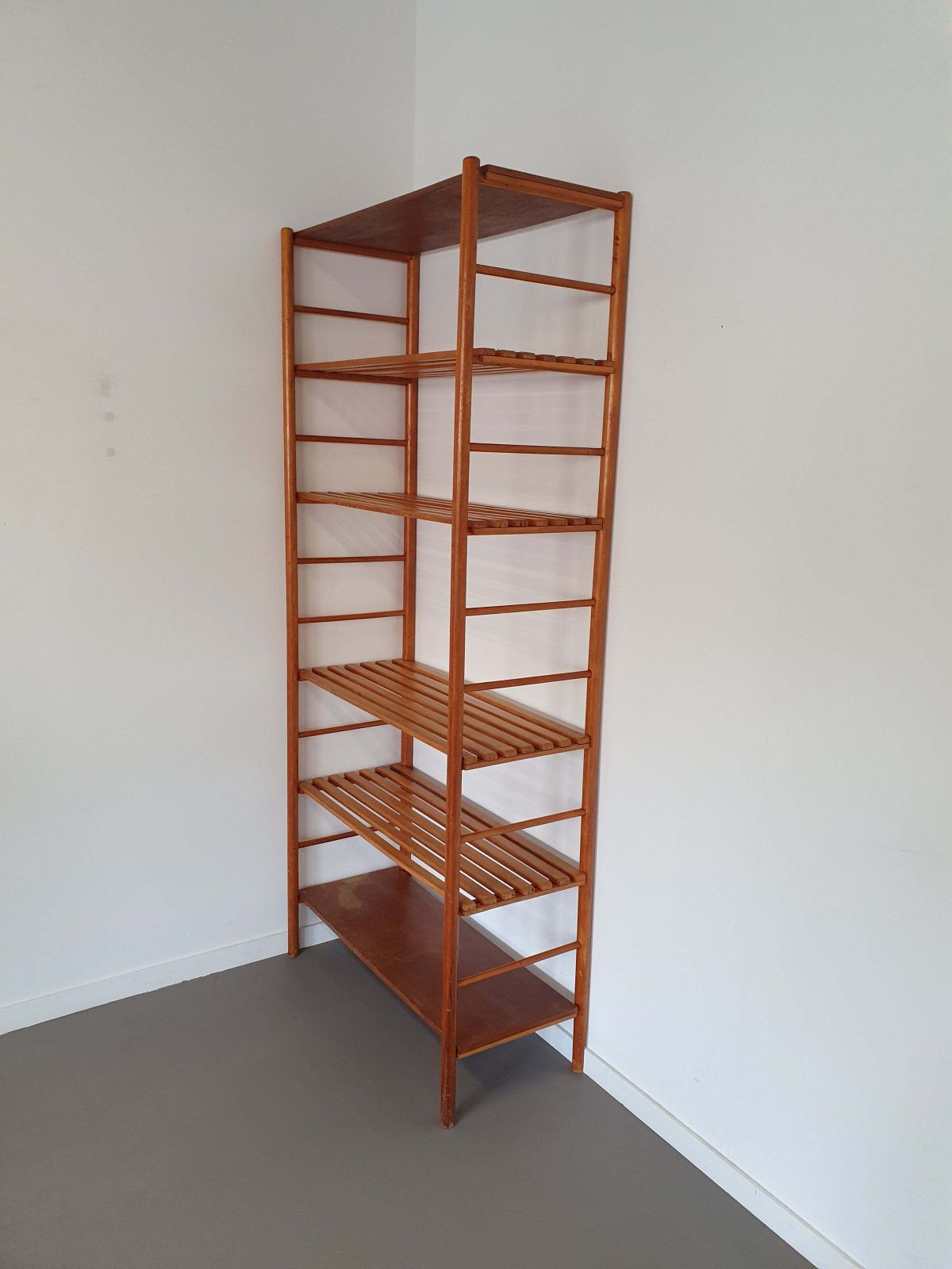 Vintage Stick Cabinet From The 50s/60s, 180 X 80 X 37 Cm photo Furniture