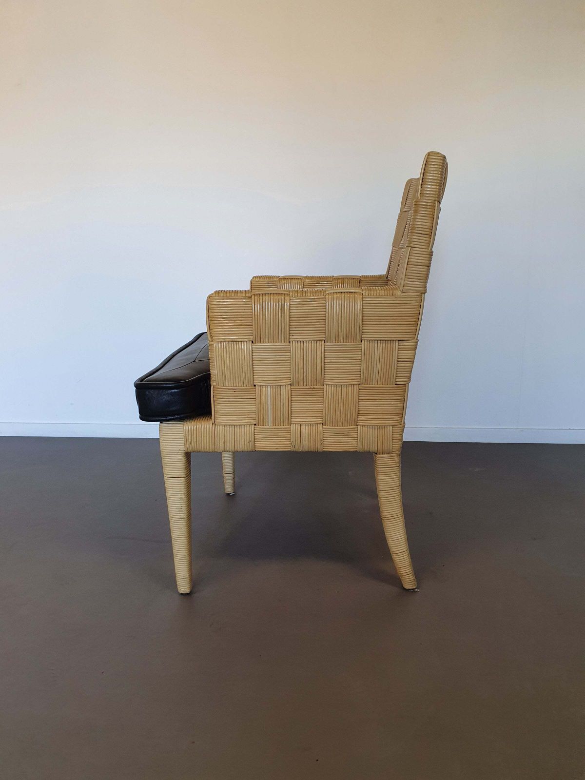 8240.0 Donghia Block Island Chairs With Original Leather Seats By John Hutton photo