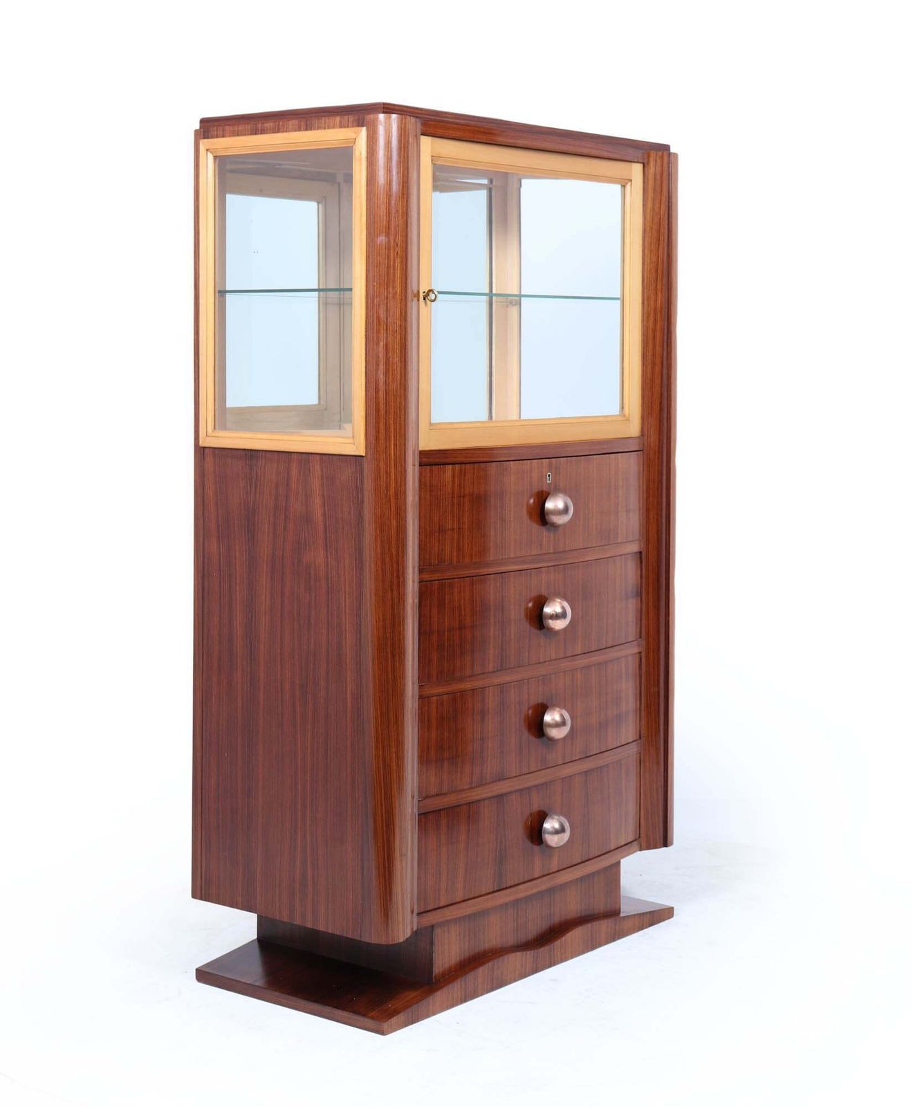Art Deco Display Cabinet In Indian Rosewood C.1930s photo furniture