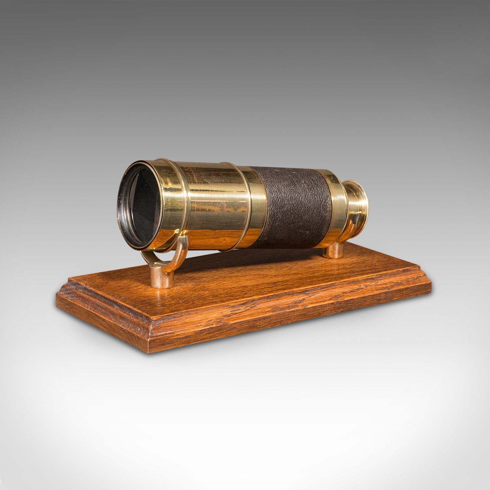 Antique Telescope, English, 6 Draw, Brass, Leather, Terrestrial, Victorian, 1860 photo furniture