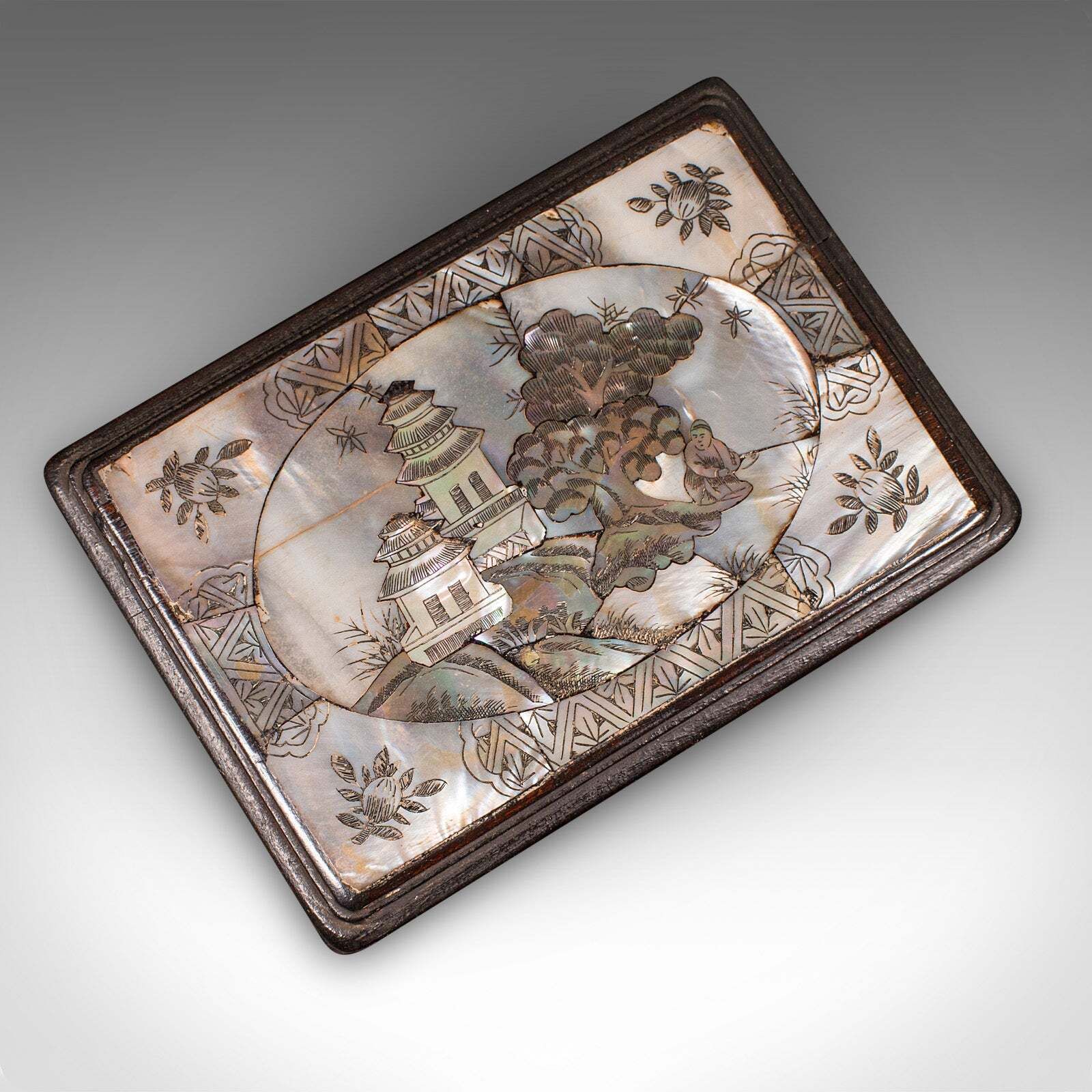 Small Antique Keepsake Box, Oriental, Decorative Case, Qing Dynasty, Edwardian photo buy