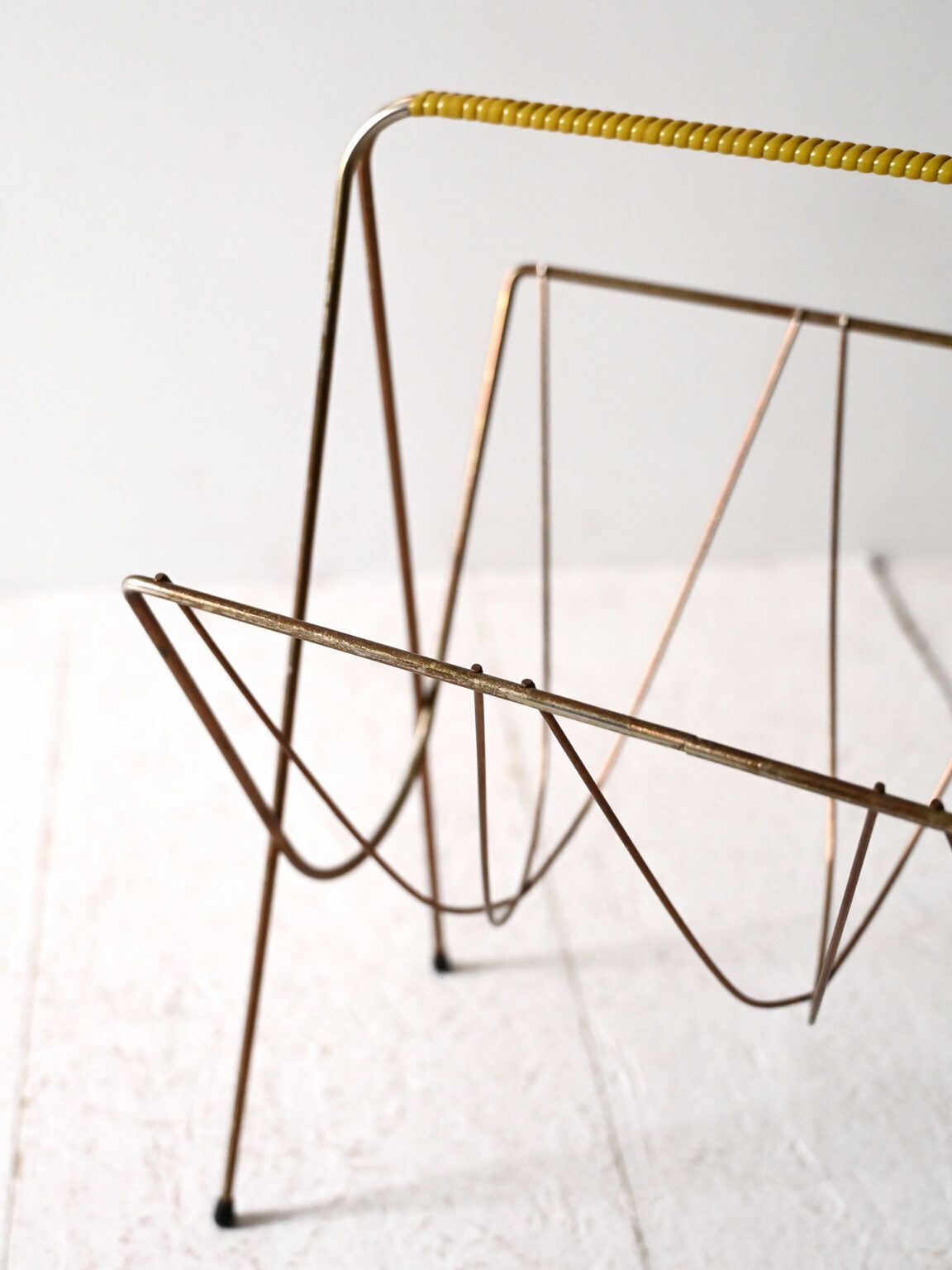 Vintage Scandinavian Metal Magazine Rack From The 1960s photo 250.0