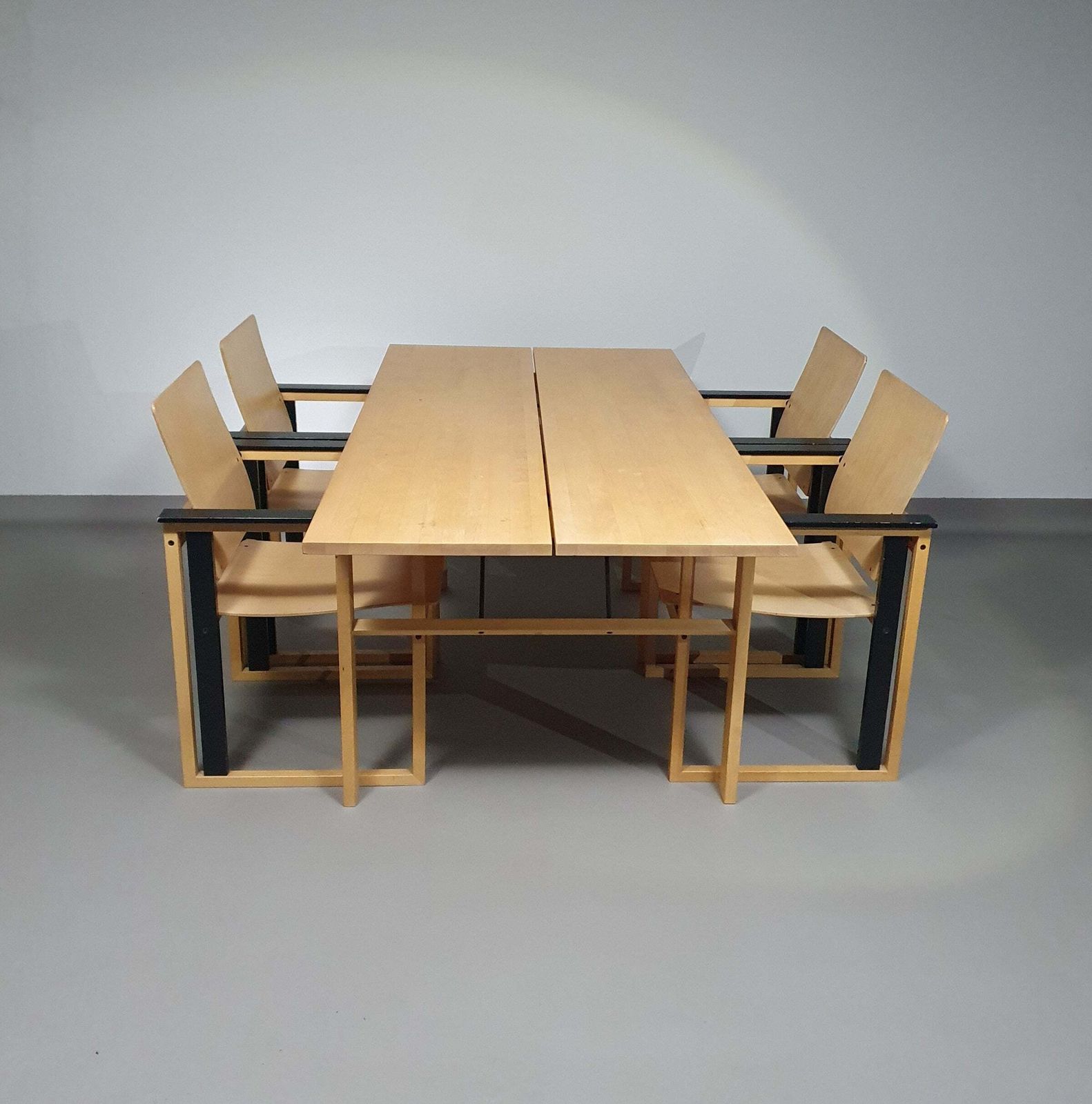 Extremely Rare Finnish Dining Set By Simo Heikkilä / Pentik. 1980s photo for sale