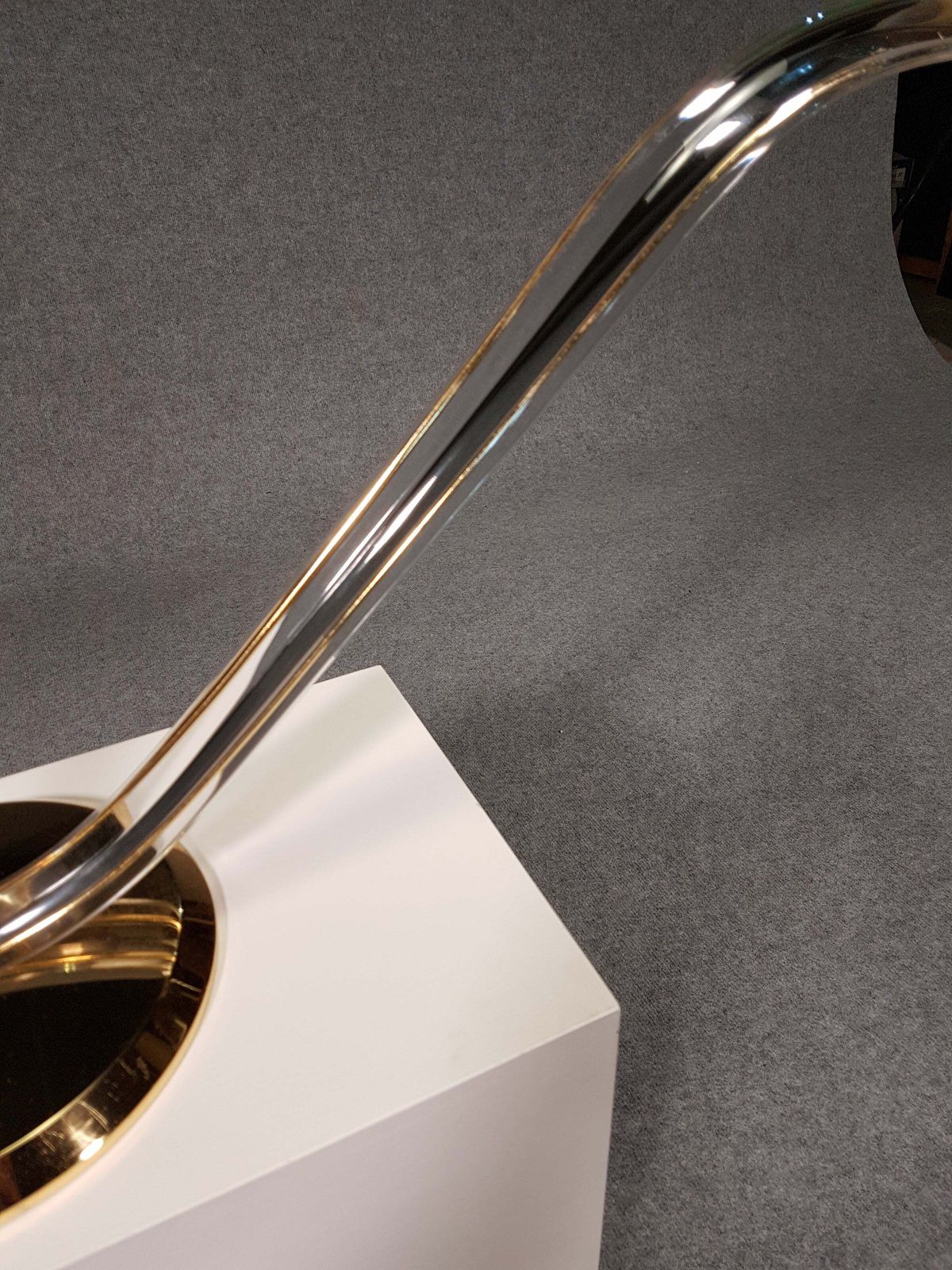 Copy Of Brass And Lucite Serpent Table Lamp, Spanish Design, From Grupo Mci   1970s Showmodel photo 423.0
