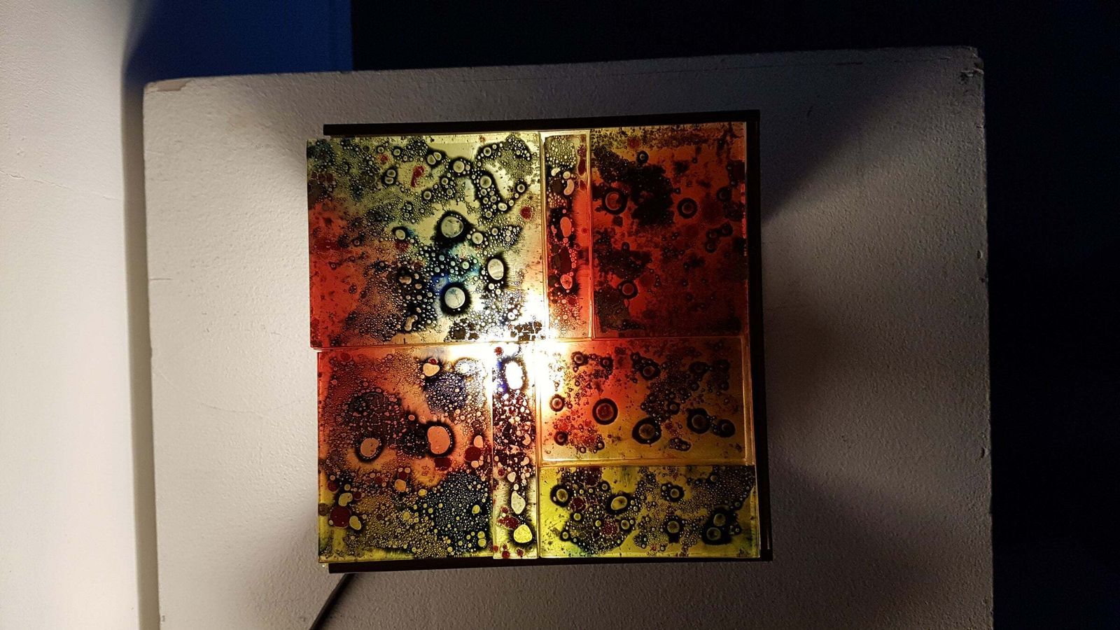 3 X Raak Coloured Glass Wall Sconces Lamps Willem Van Oyen. photo for sale