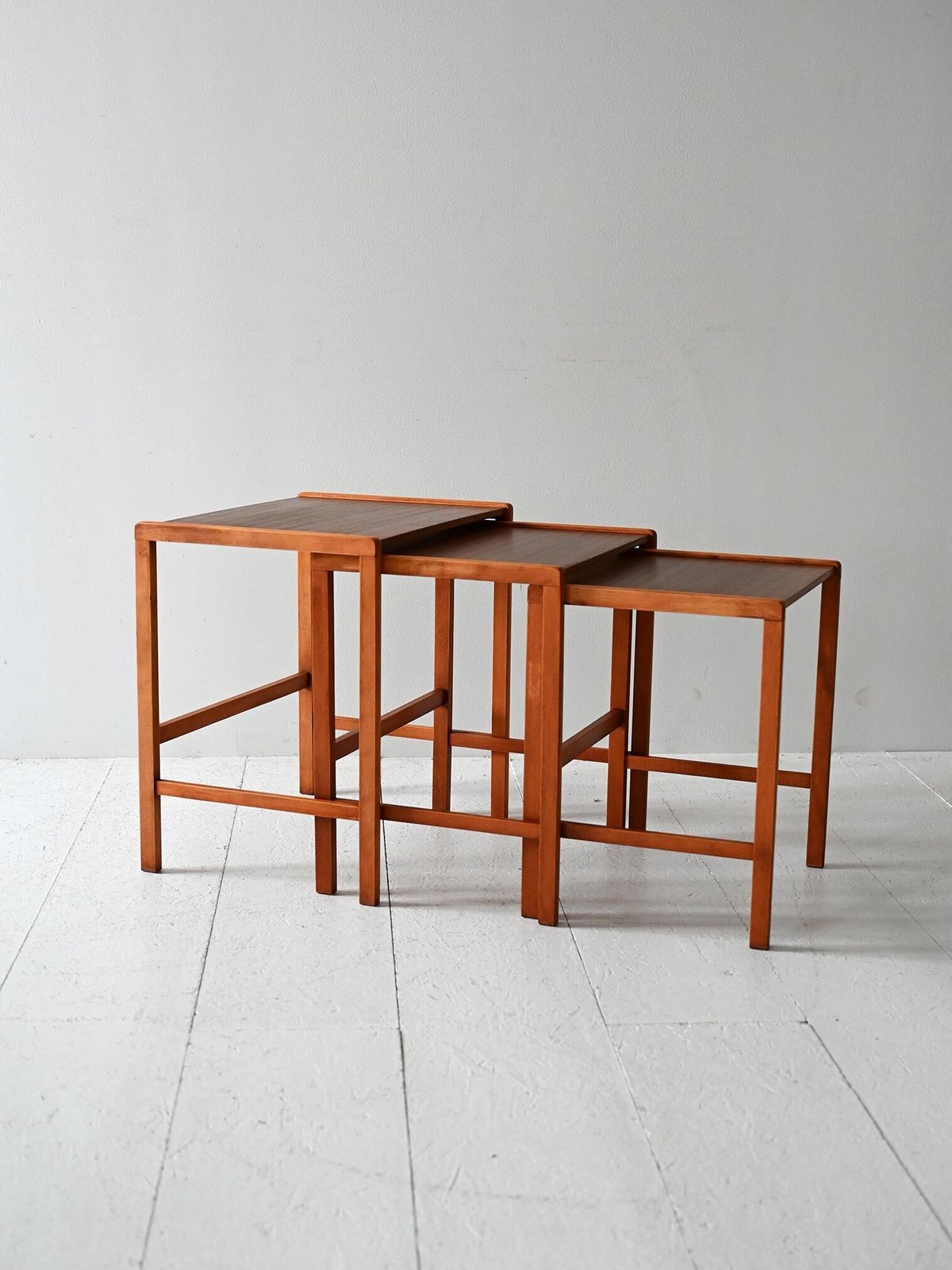 Set Of 3 Vintage Scandinavian Teak Coffee Tables photo for sale