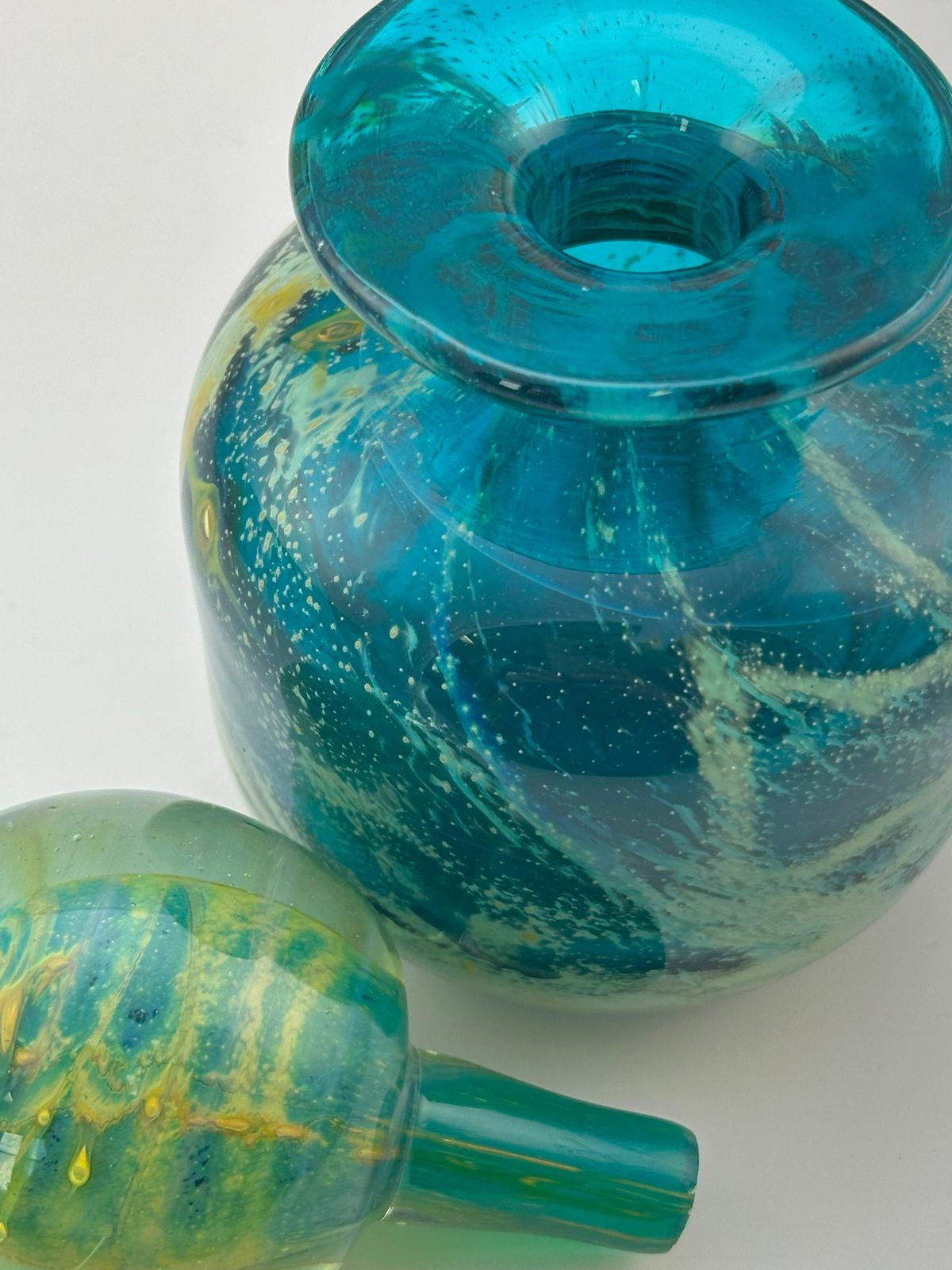 Modern Glass Perfume Bottle By Mdina, Sand And Sea, Malta, 1970s, Signed photo furniture