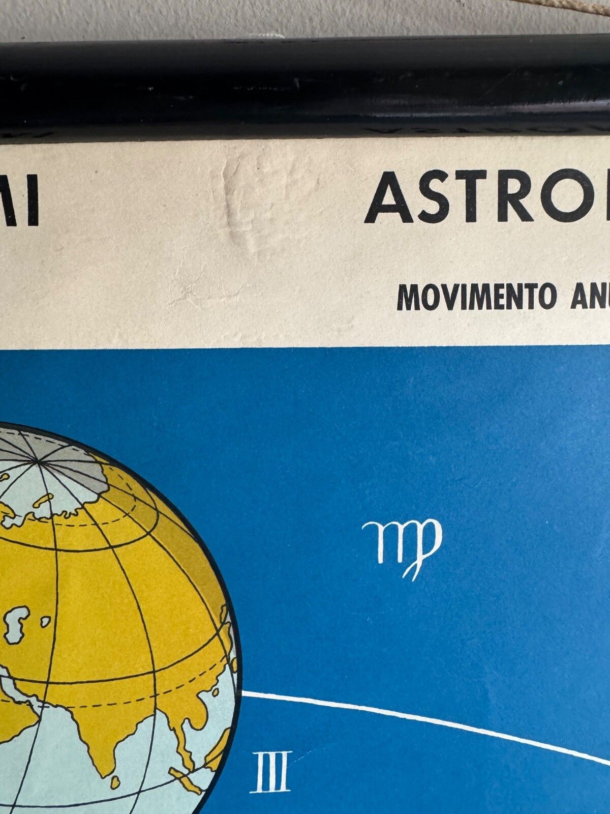 Art Vintage School Chart Earths Annual Revolution  Educational Wall Chart Astronomy photo