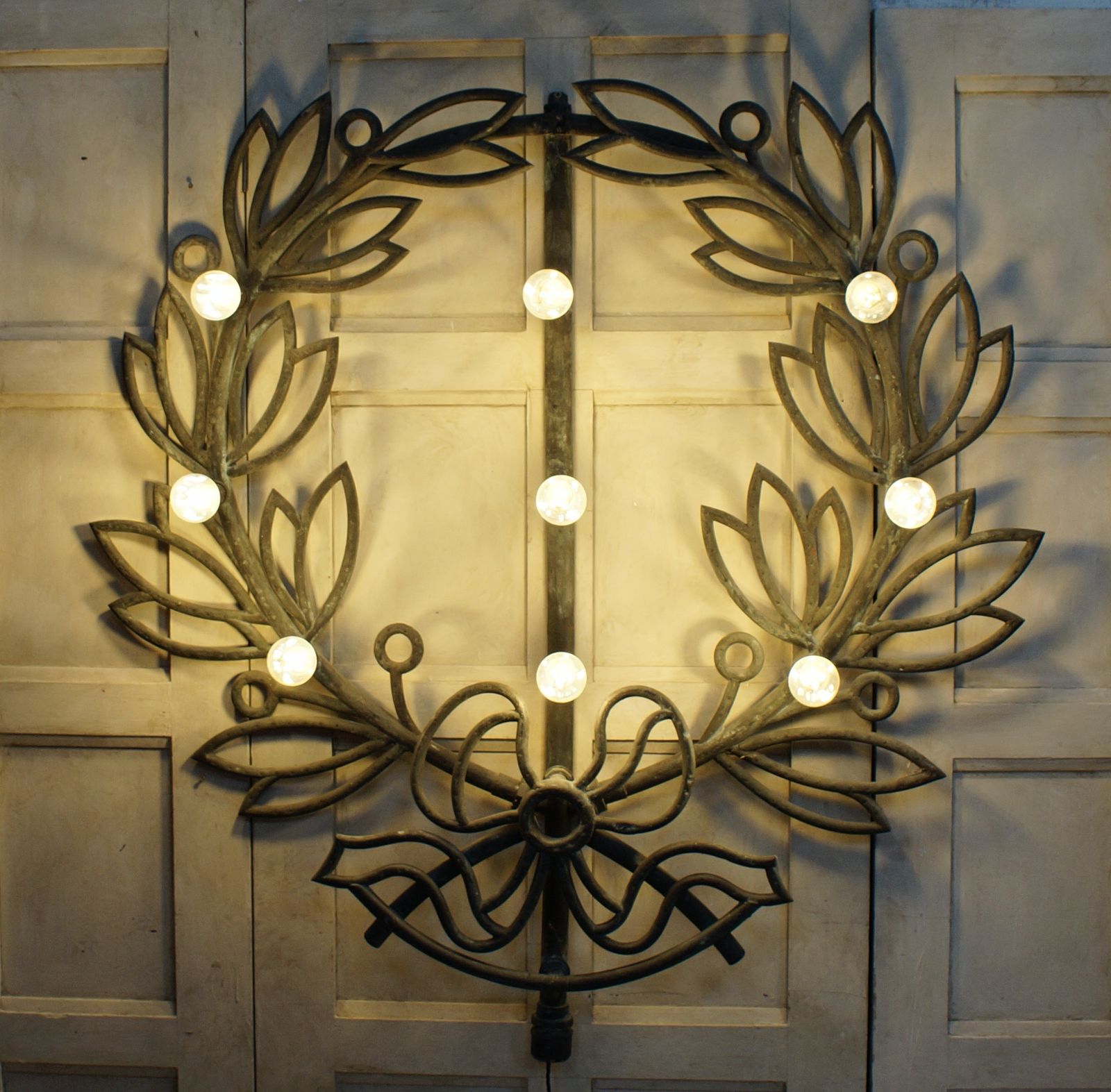 Antique Copper Architectural Element Wall Light photo Lighting