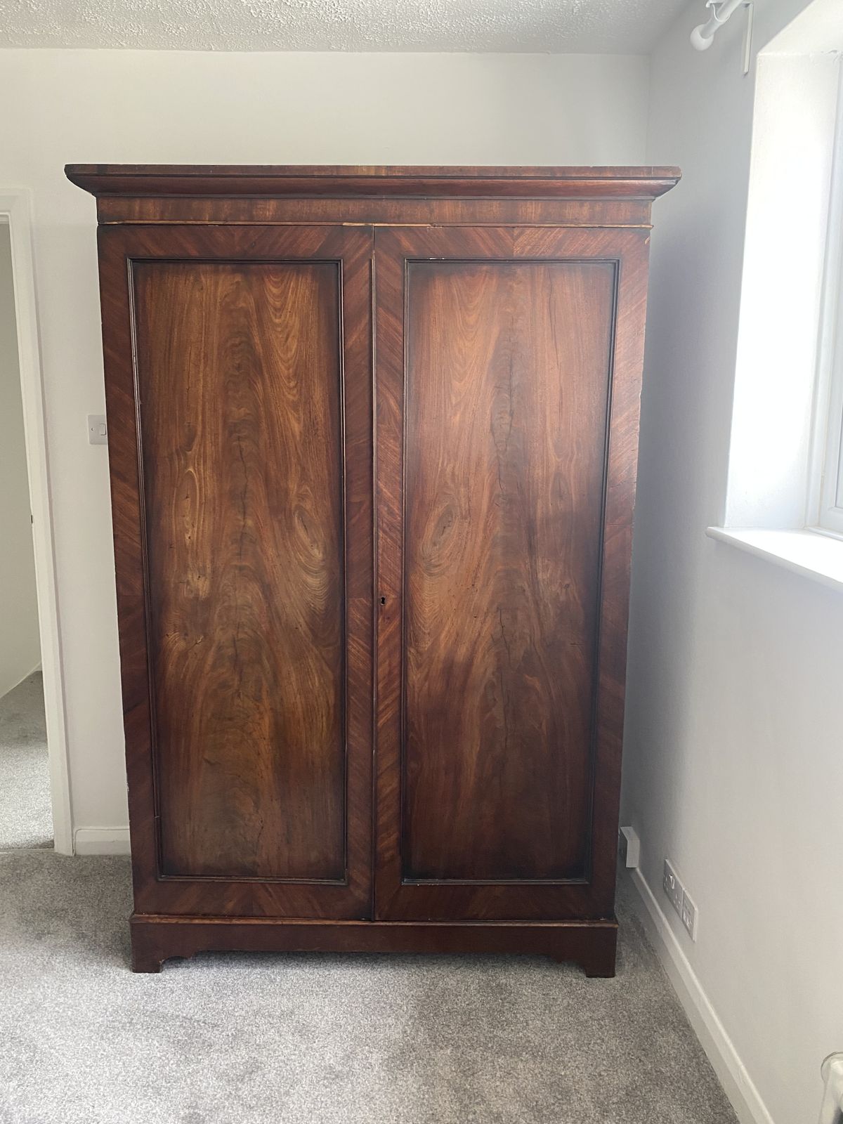 19th Century Mahogany Wardrobe photo for sale