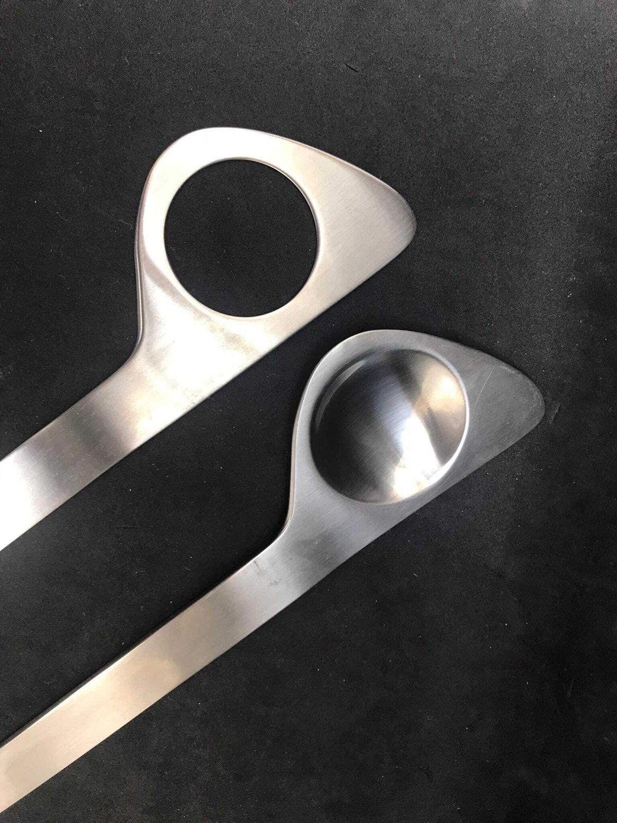 Salad Servers Arne Jacobsen Salad Cutlery Original 1960s Stelton Polished Danish Design Pasta Flatware Salad Cutlery Scandinavian Design photo 176.0