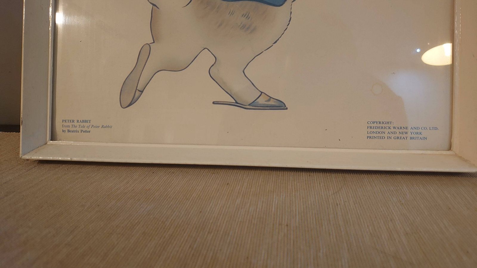 Beatrix Potter's Tale Of Peter Rabbit Print   44cm X 35.5cm   Good To Very Good Condition photo Art