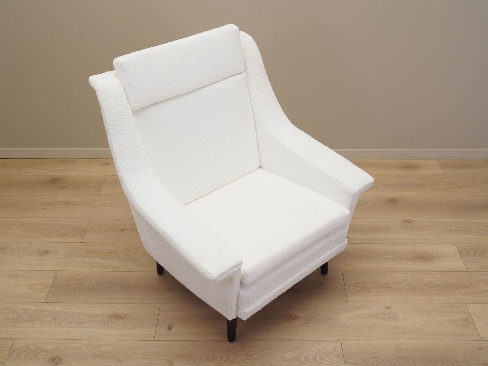 Furniture White Armchair, Danish Design, 1970s, Production: Denmark photo