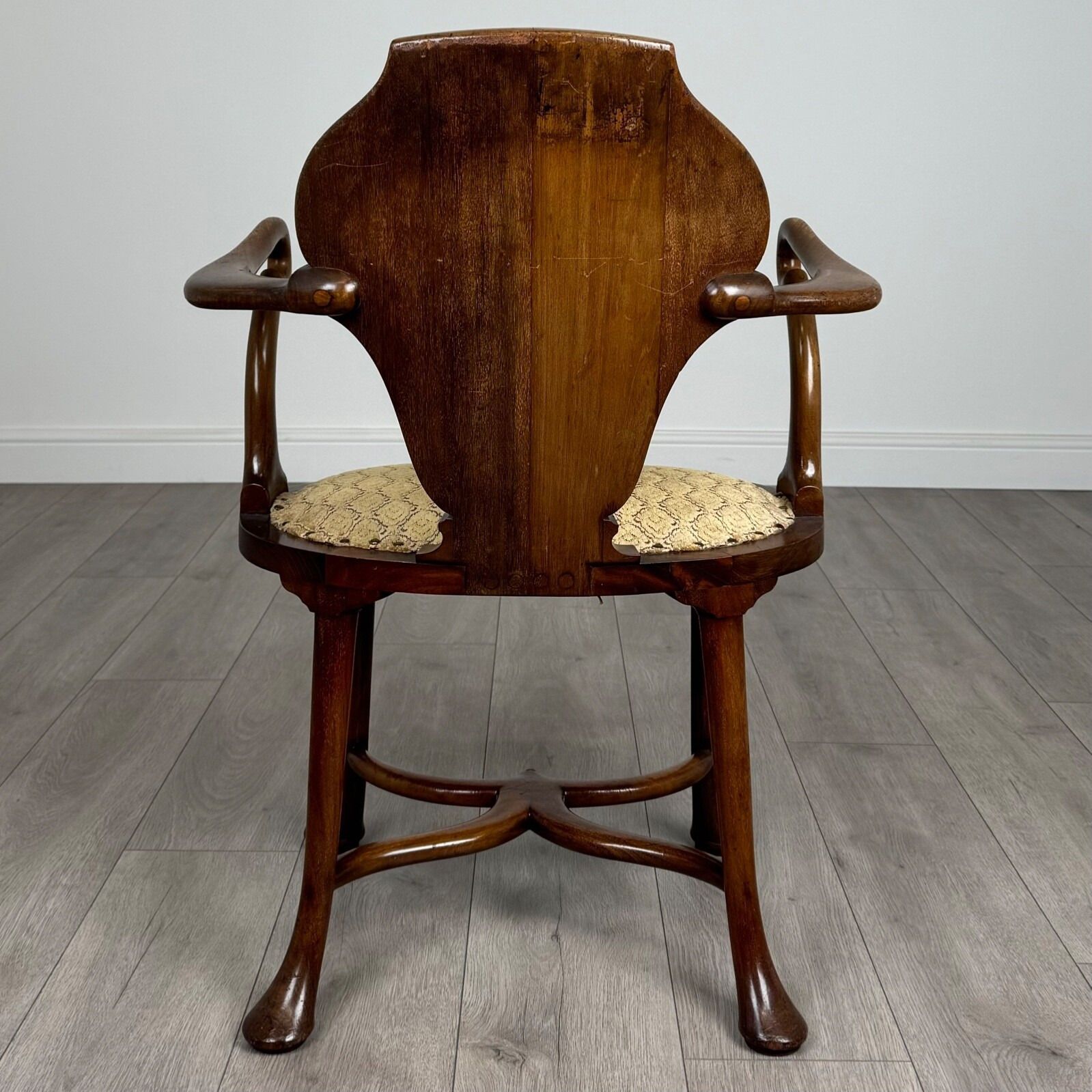Antique 20th Century Fine Quality Open Armchair In Mahogany ( Ref Af 3727 photo Furniture