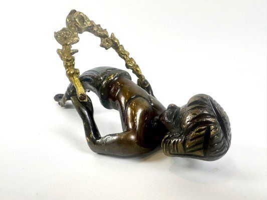 Large Antique Bronze Cherub Door Pull Handle photo Home Fixtures