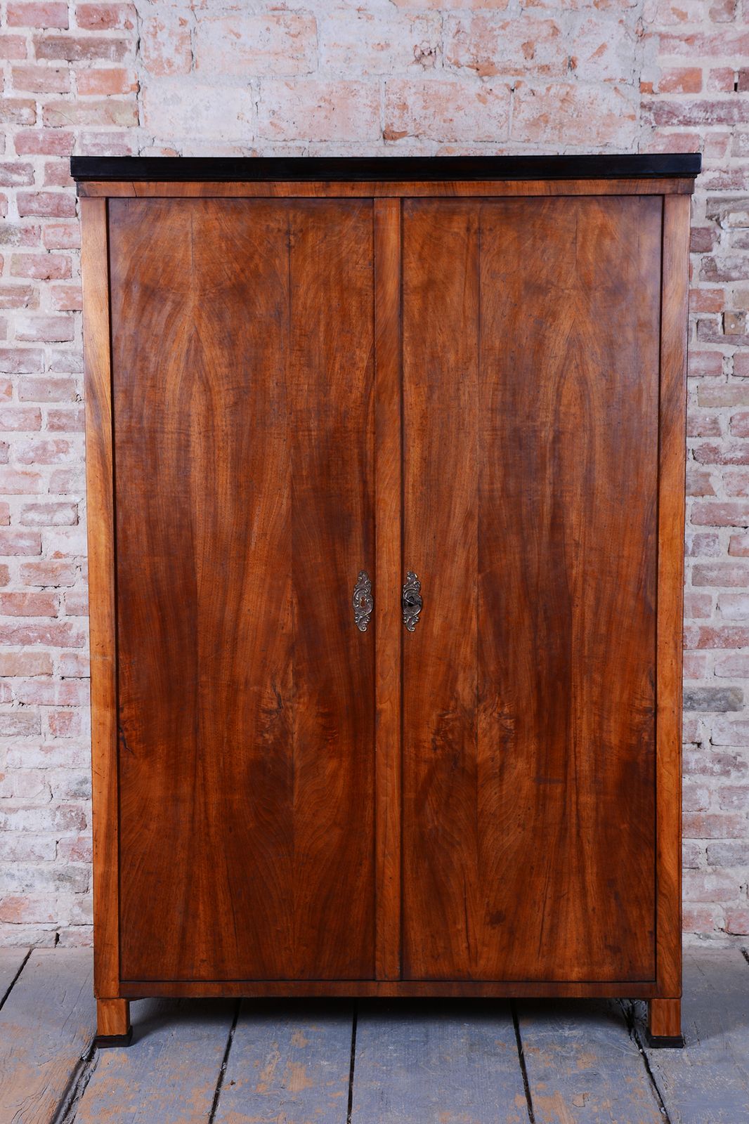 Restored Biedermeier Wardrobe, Walnut, Revived Polish, Czech, 1830s photo 850.0