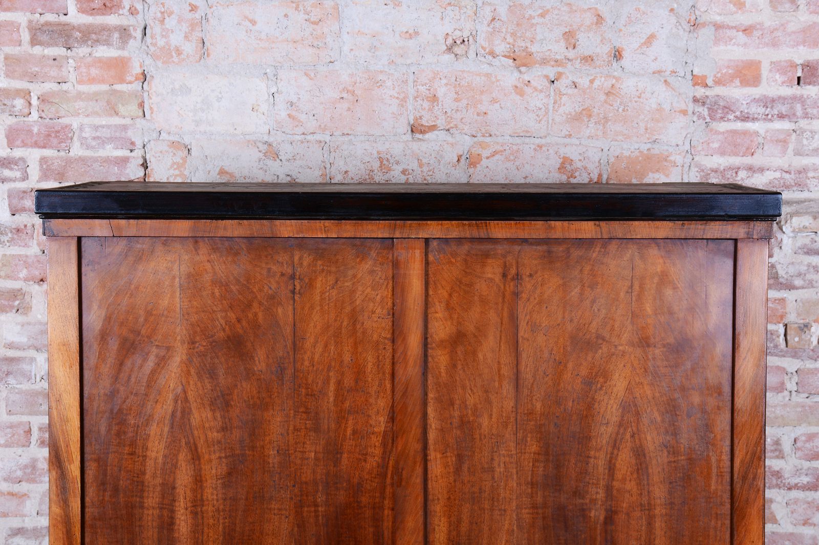 Restored Biedermeier Wardrobe, Walnut, Revived Polish, Czech, 1830s photo vintage