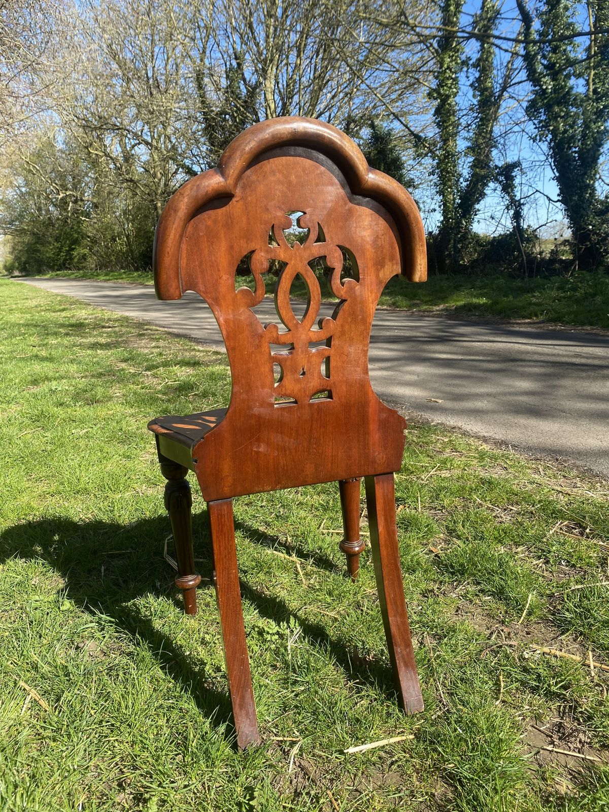 19th Century Victorian Mahogany Hall Chair Alexander Grant Liverpool photo Furniture