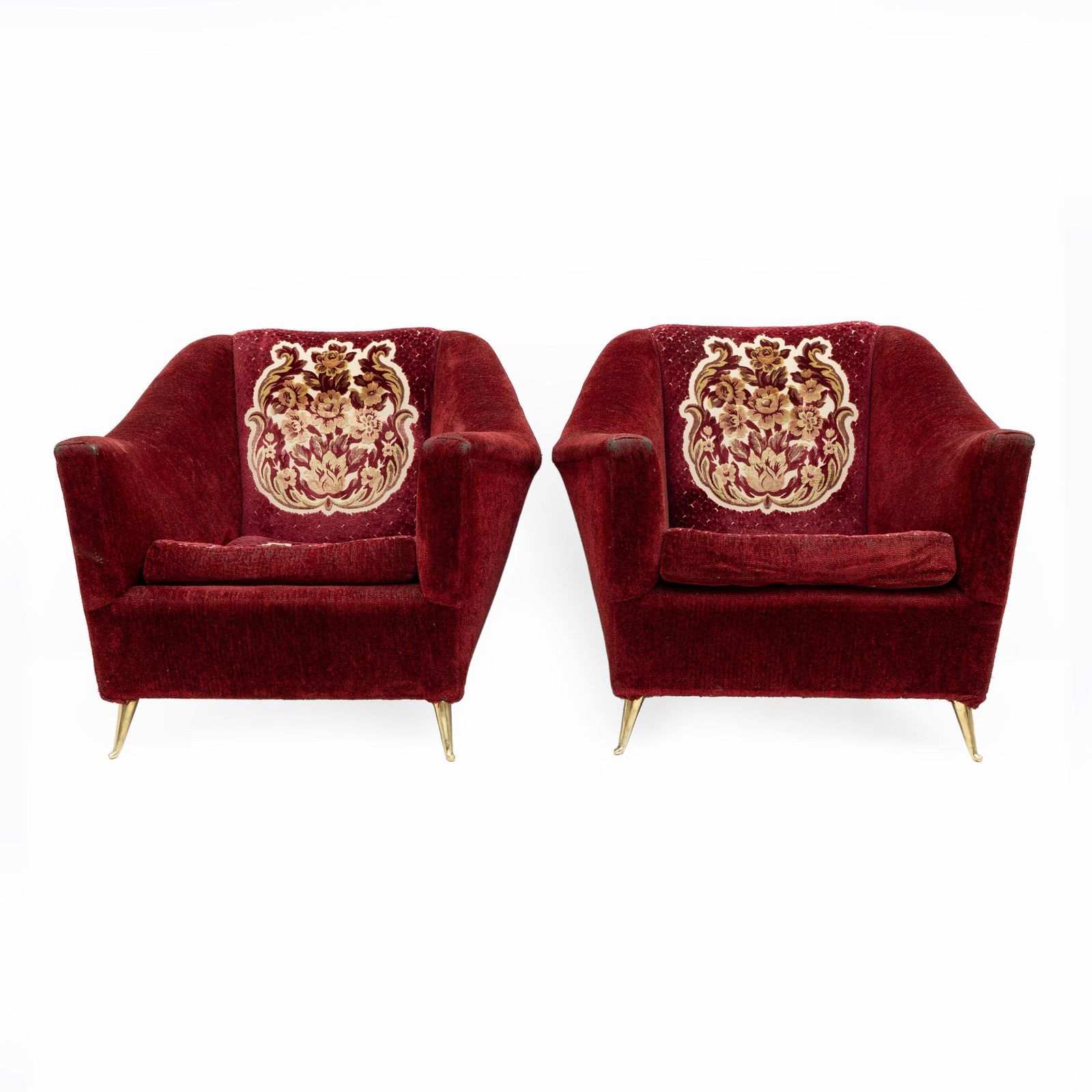 Ico Parisi Mid Century Modern Italian Armchairs For Ariberto Colombo, 50s, Pair photo furniture