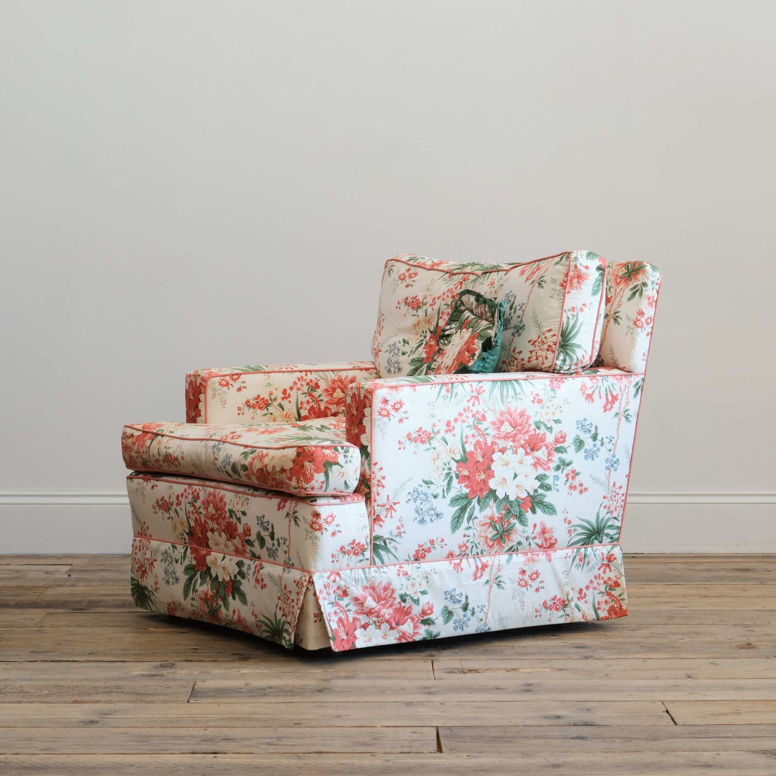 Floral Country House Armchair photo for sale