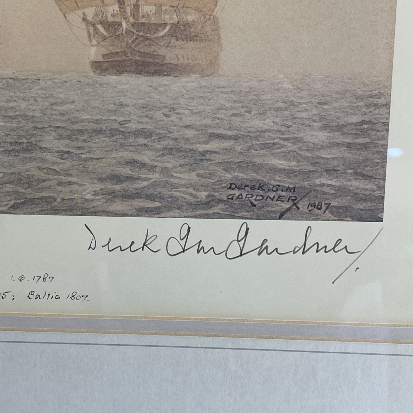 Derek Gardner Fine Art Print Limited Edition Seafaring photo furniture