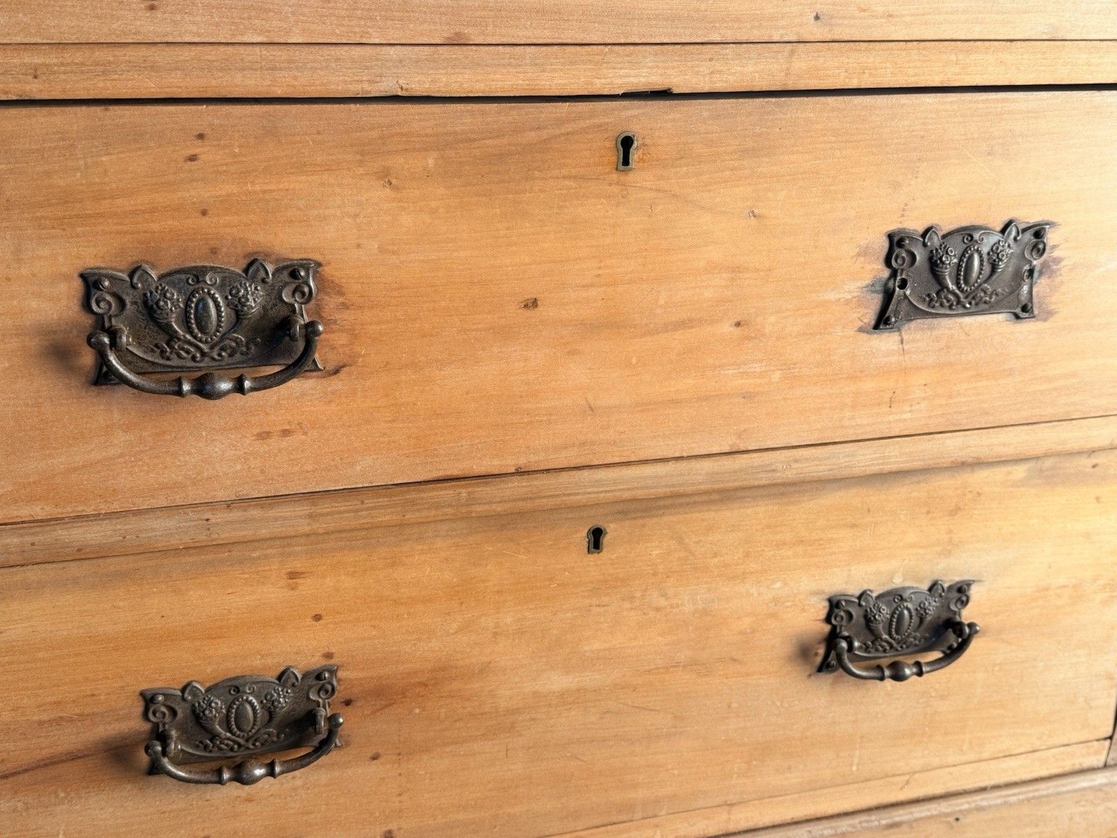 Antique Victorian Satinwood Rustic Charming Sideboard Chest Of Drawers photo buy