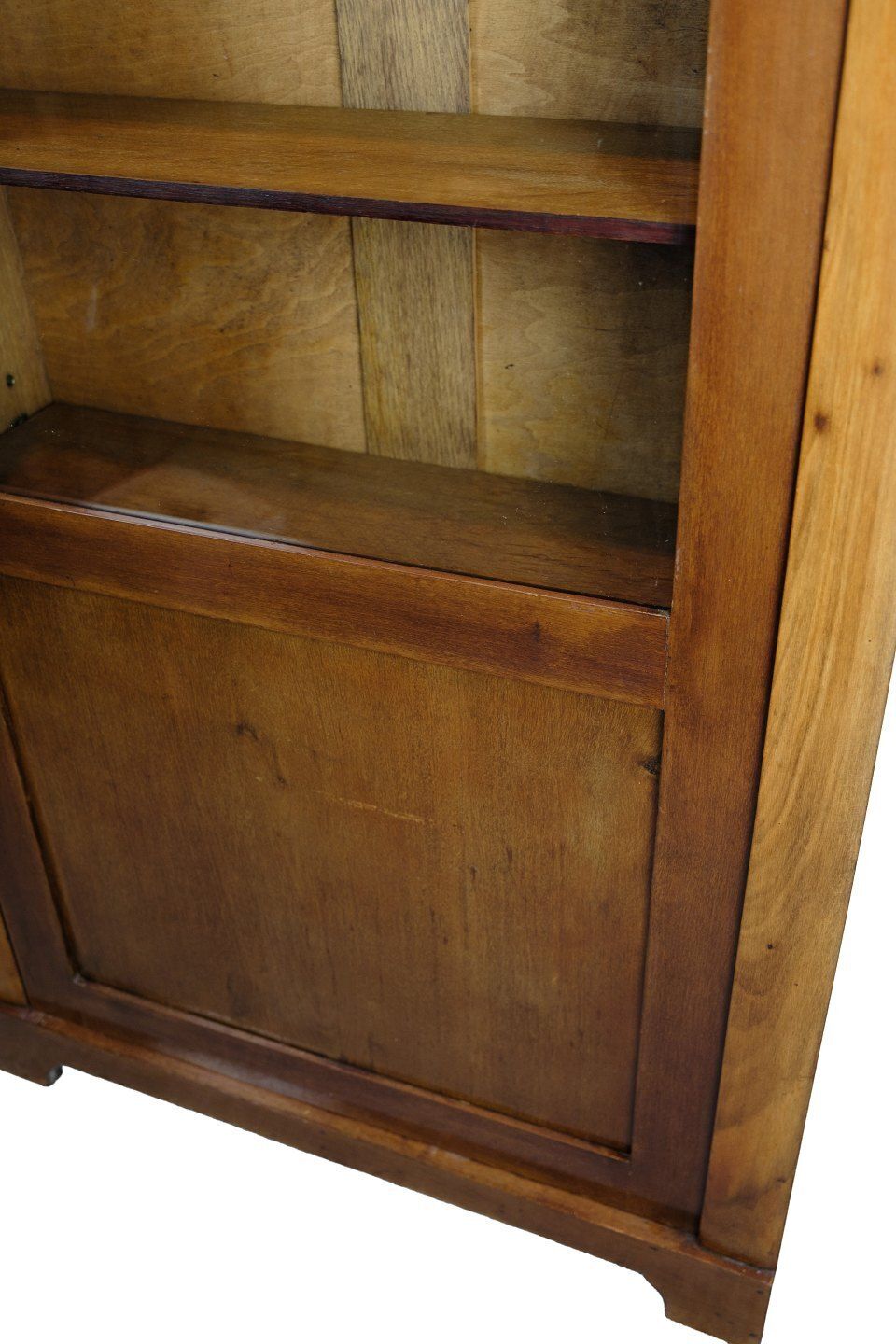 Antique Display Cabinet With Adjustable Shelves In  Hand Polished Mahogany From 1920s photo for sale
