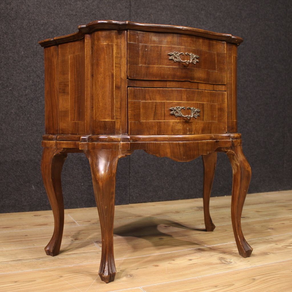 Pair Of Venetian Bedside Tables From The Mid 20th Century photo furniture
