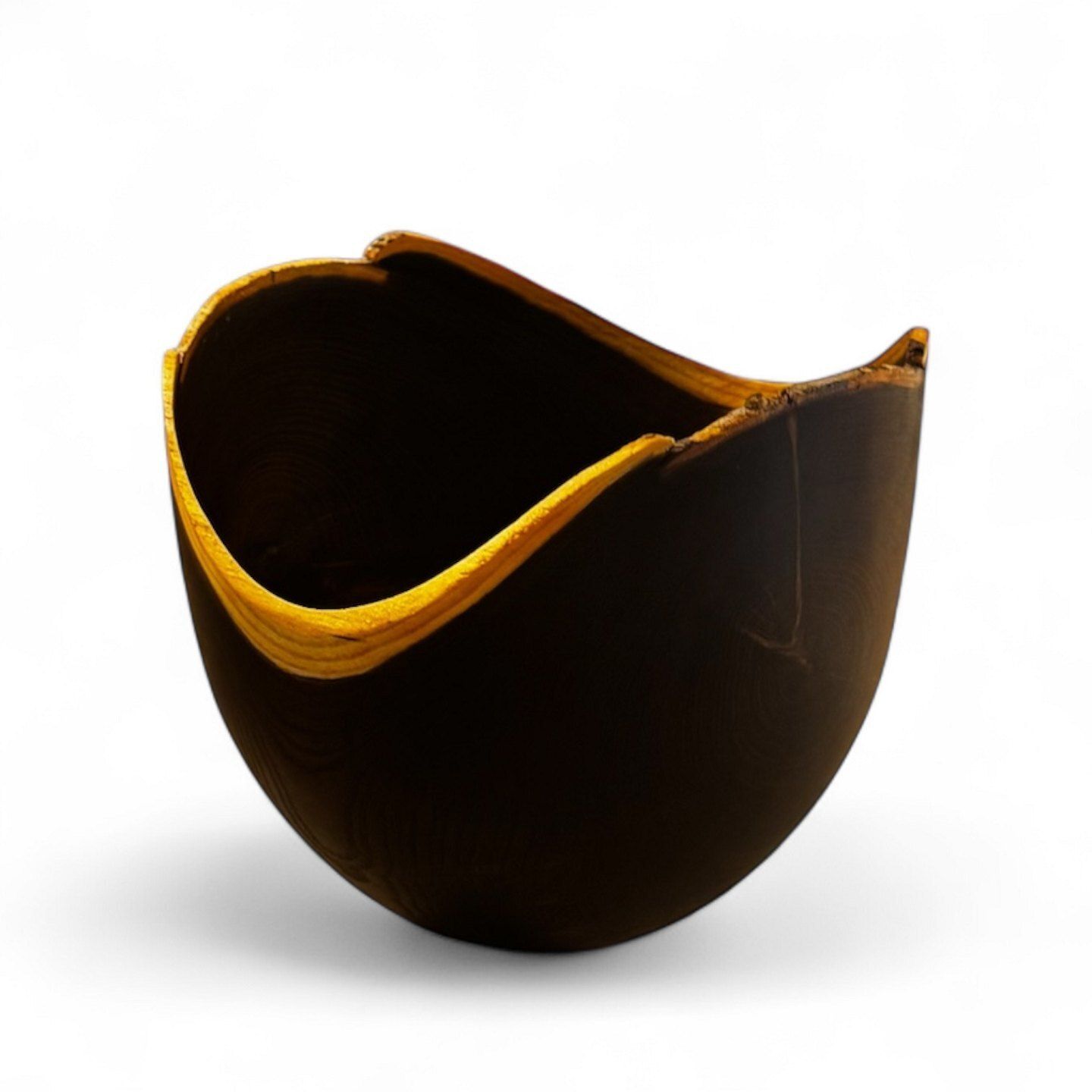 Wooden Bowl In Laburnum By Hans Henning Pedersen For Gudhjem photo for sale