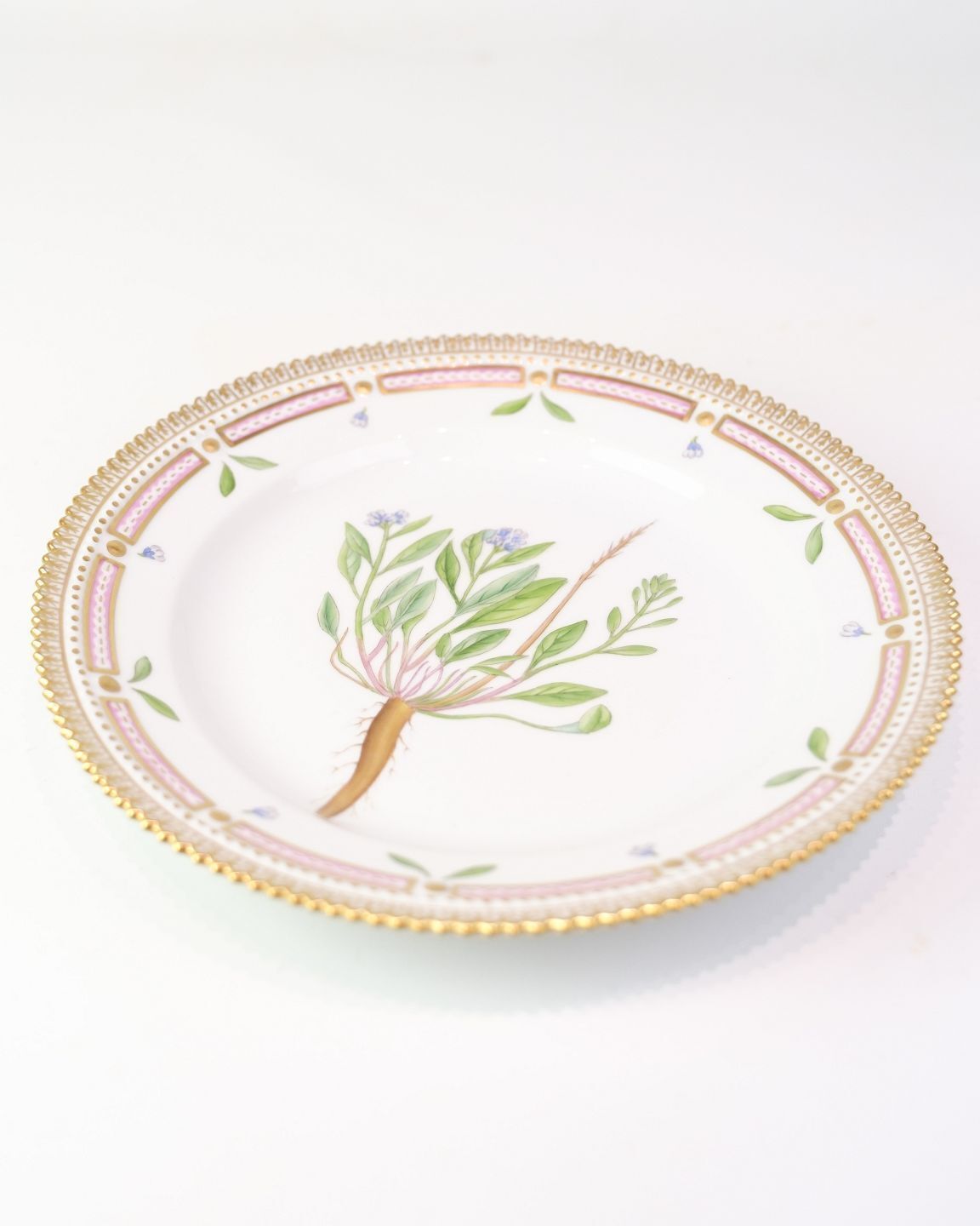 Lunch Plate Decoration No. 20/3550 Flora Danica By Royal Copenhagen From 1960s