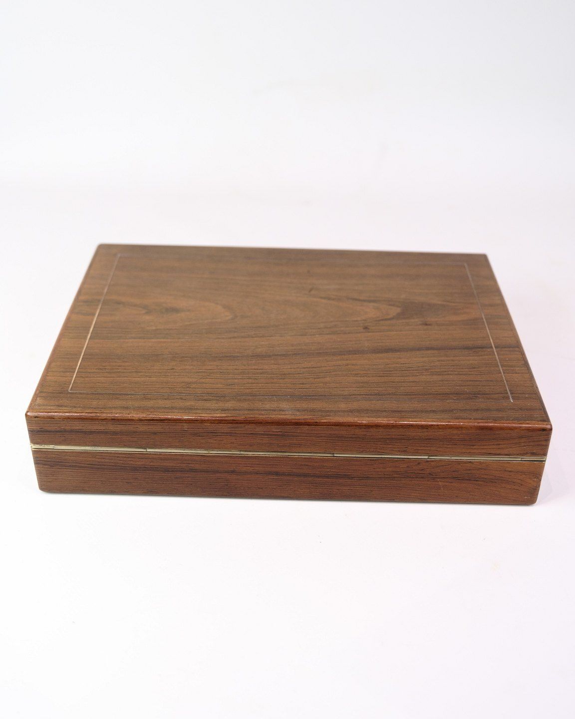 Box In Rosewood With Silver Inlay & Kfk Brand Logo (1922‑1971) From 1960s photo Home Decor