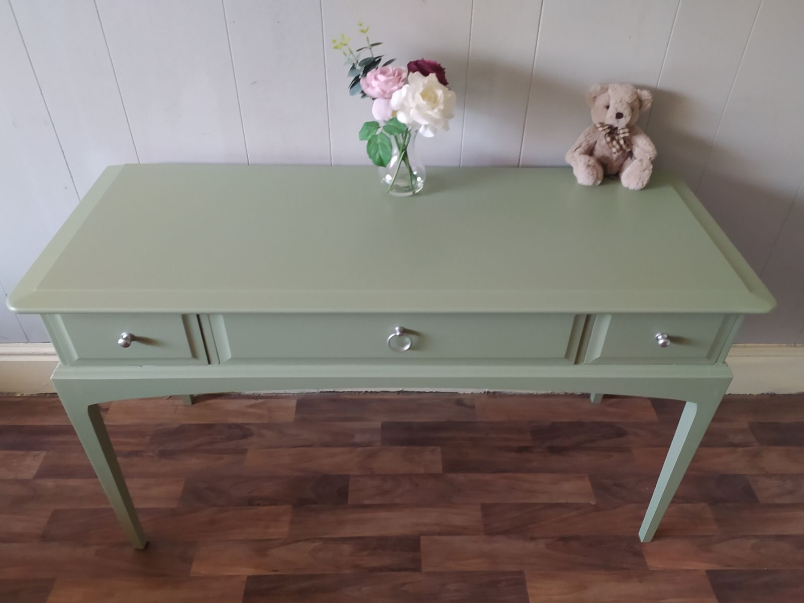 Vintage Stag Console Finished In A Bramwell Green photo vintage
