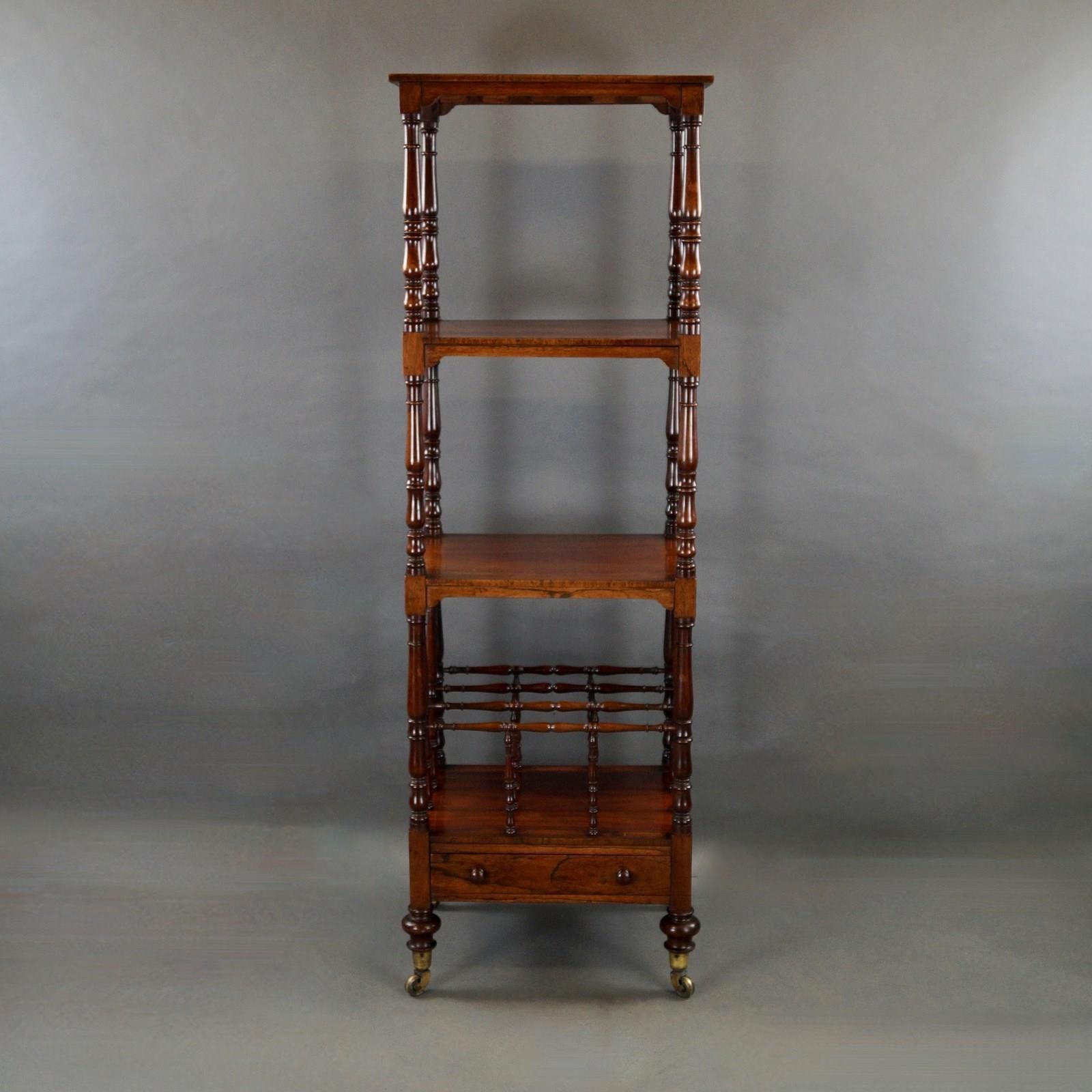 A Rosewood Whatnot Of Superior Quality photo for sale