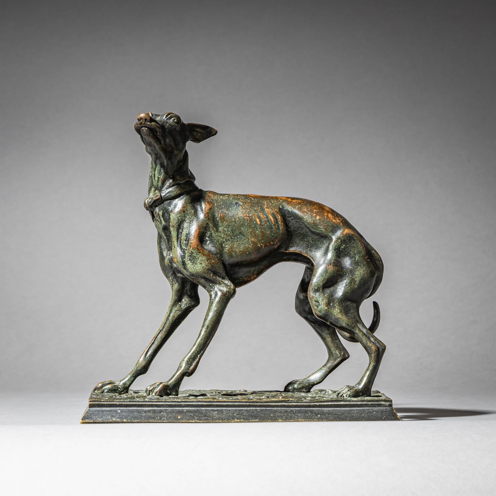 Greyhound Bronze By Christophe Fratin (1801–1864)