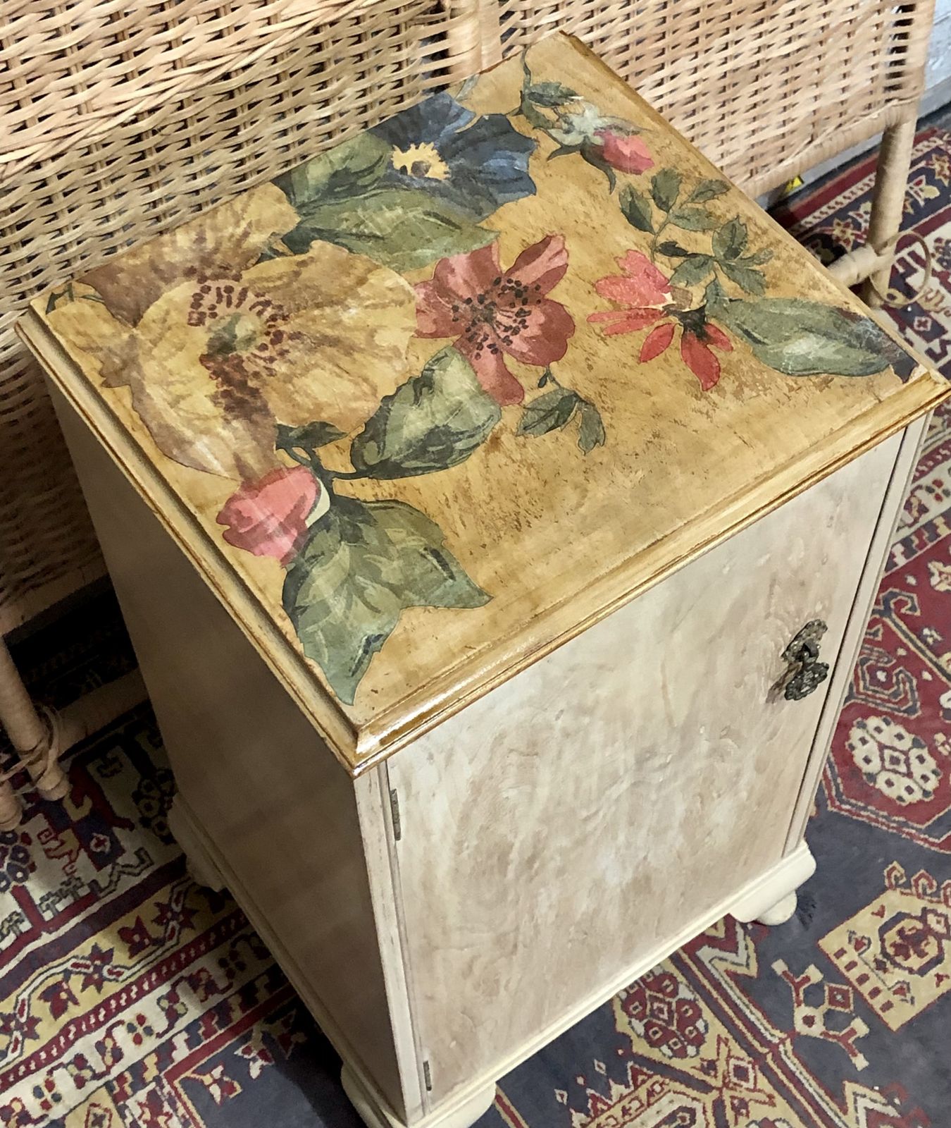 photo for sale Handsome Art Deco Style Bedside Table