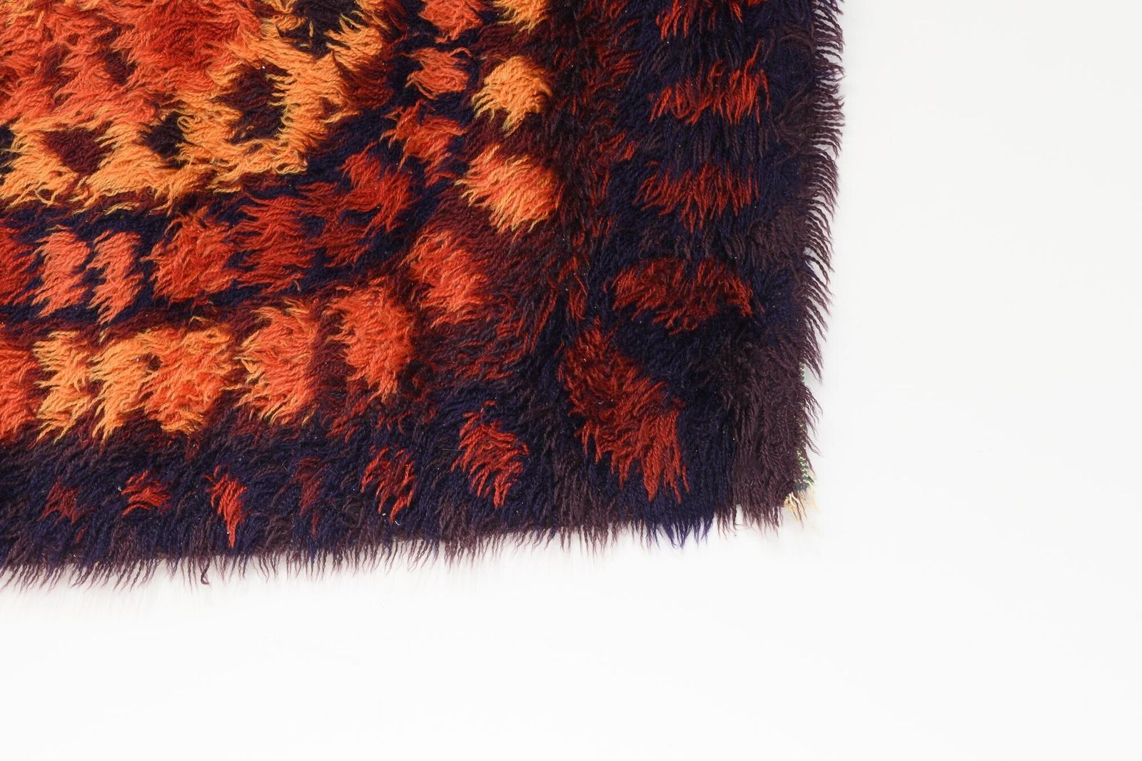 Swedish Rya Rug, 1970s, Wool, Vintage photo for sale