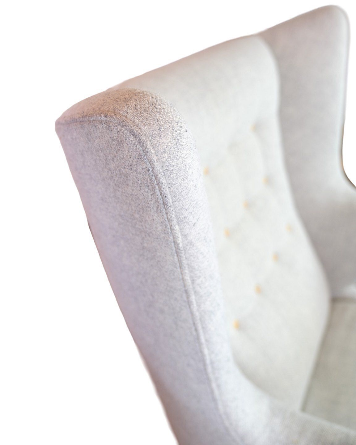 Papa Bear Chair Model Ap 19 In Light Gray Hallingdal Fabric & Teak By Hans J. Wegner Pp Furniture photo 14520.0